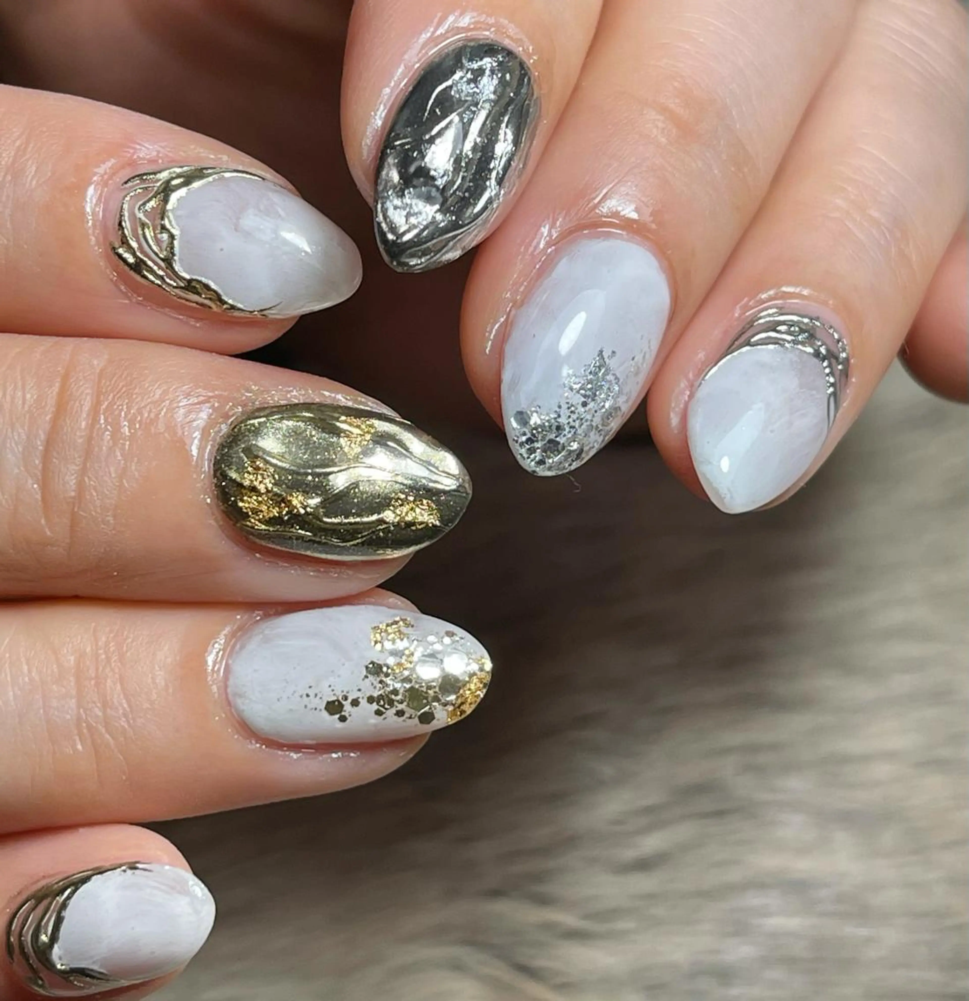 ネイル ニュアンスネイル ホワイト nail salon Axia所属・nail salon Axiaのネイルデザイン