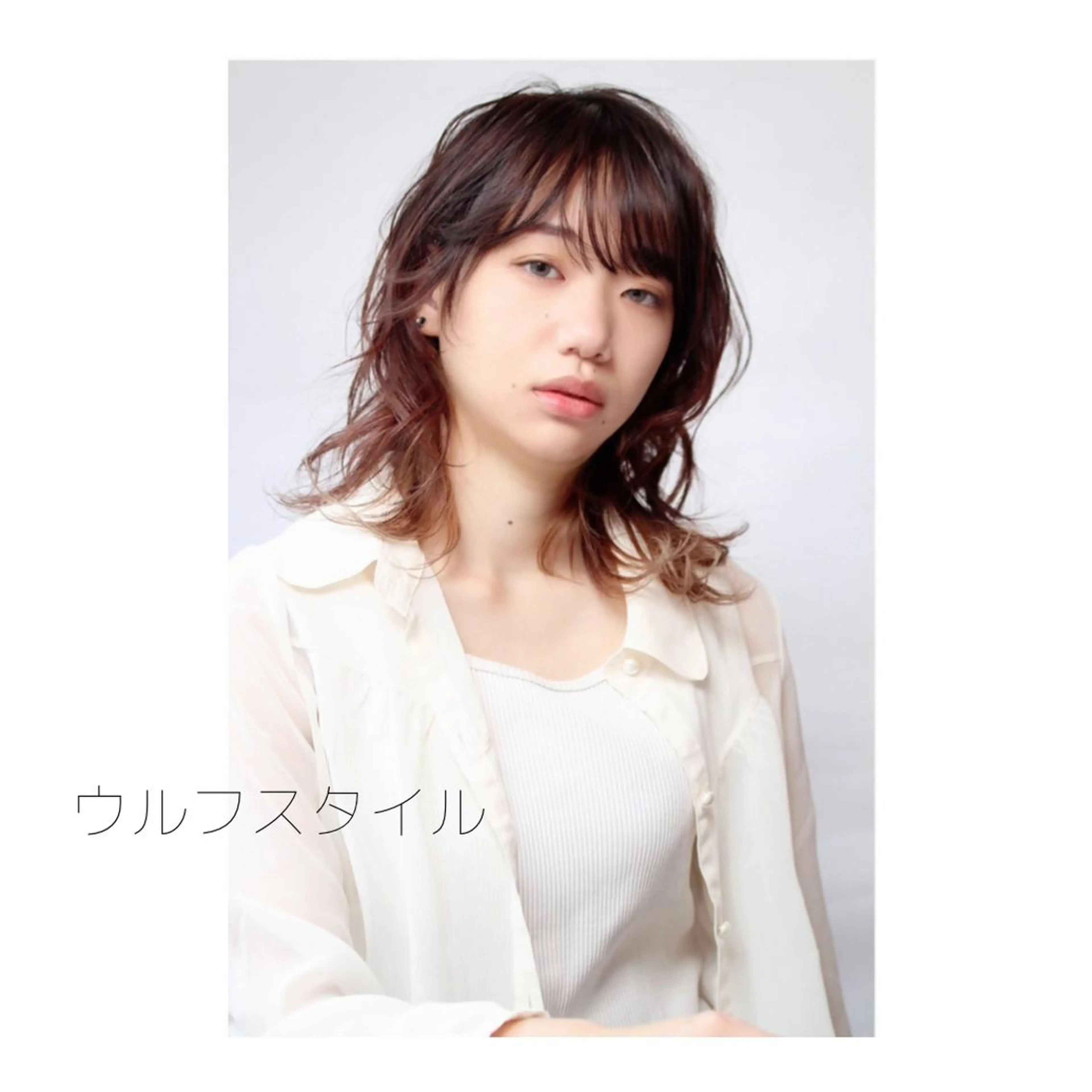 セミロング FAVOR警固所属・マツノ ユウキのヘアスタイル