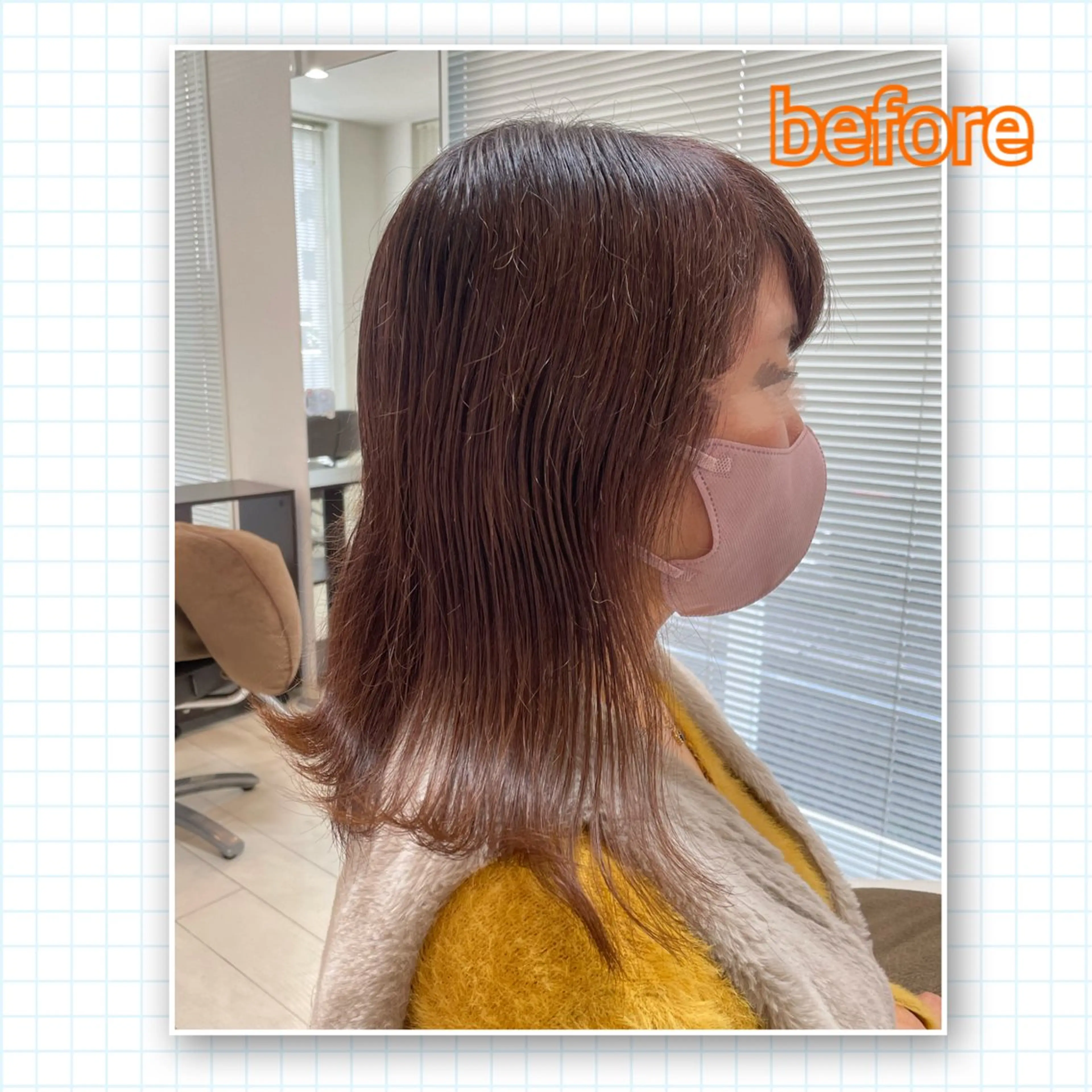 ミディアム アミーベル🧸🧡 本店✂️しおりのヘアスタイル