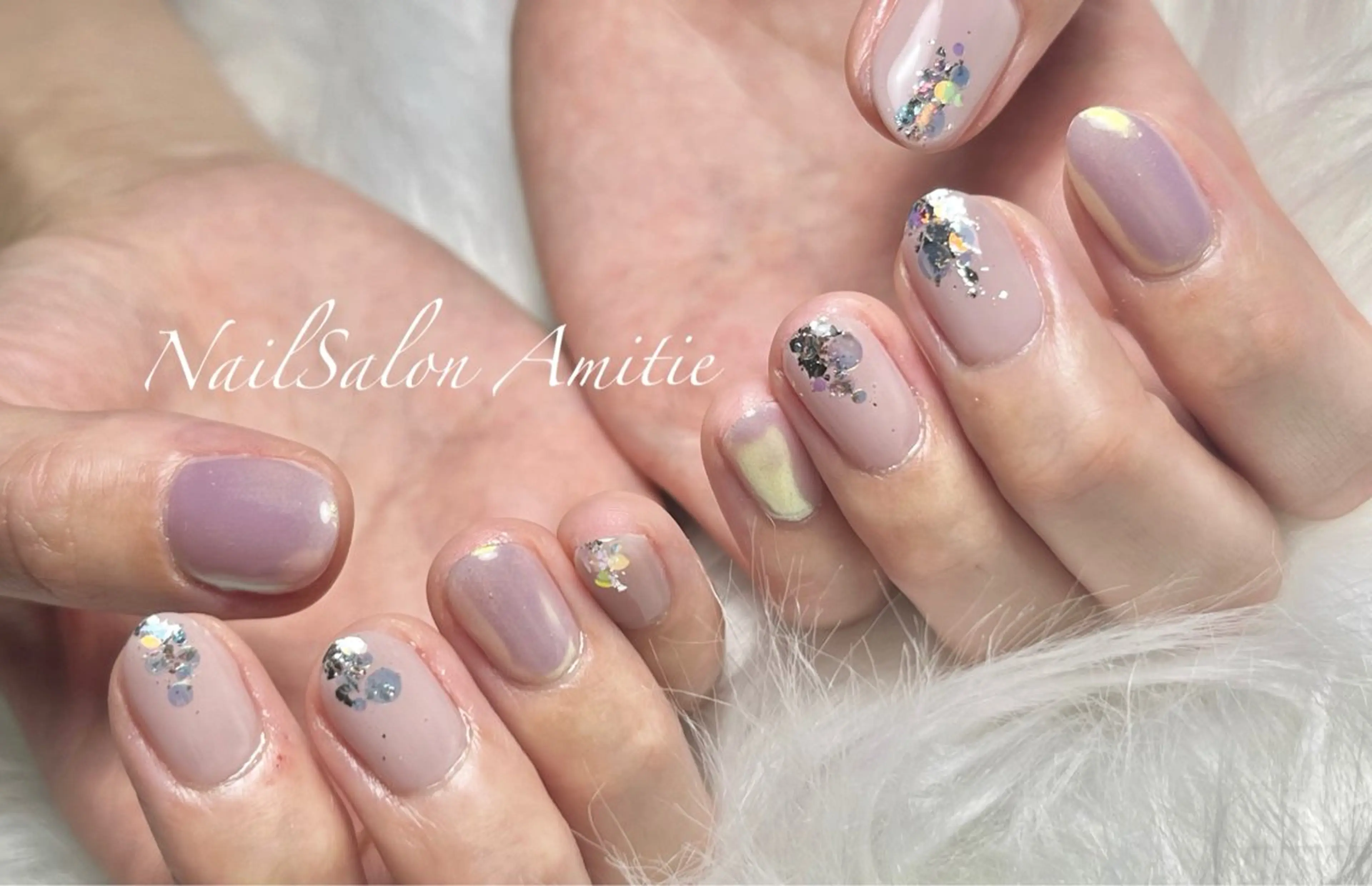 ネイル シンプルネイル ハンドネイル NailSalon Amitieのネイルデザイン