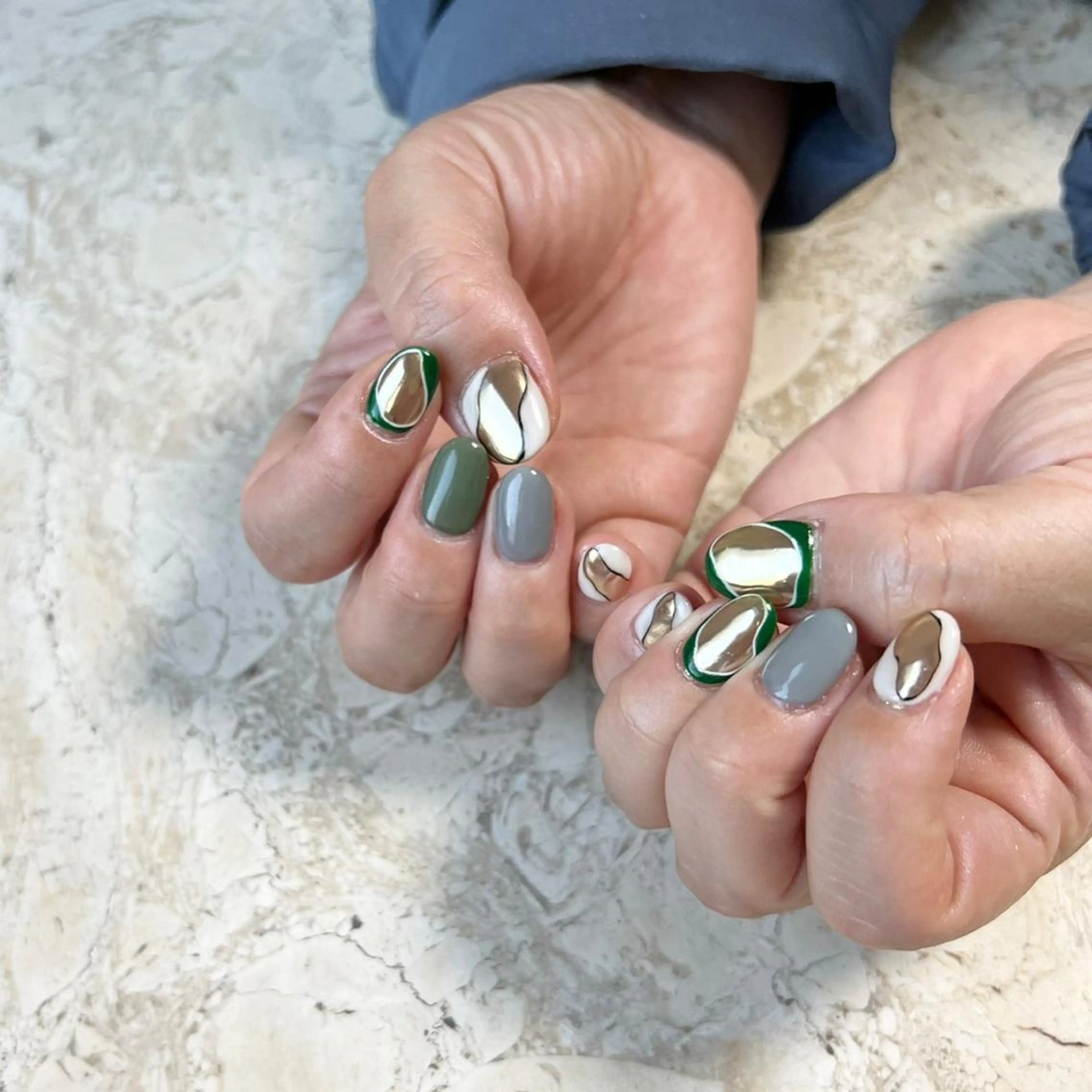 ネイル アートネイル フットネイル ジェルネイル グリーン ハロウィン ハンドネイル フットネイル nail salon mieux(ミュー)のネイルデザイン