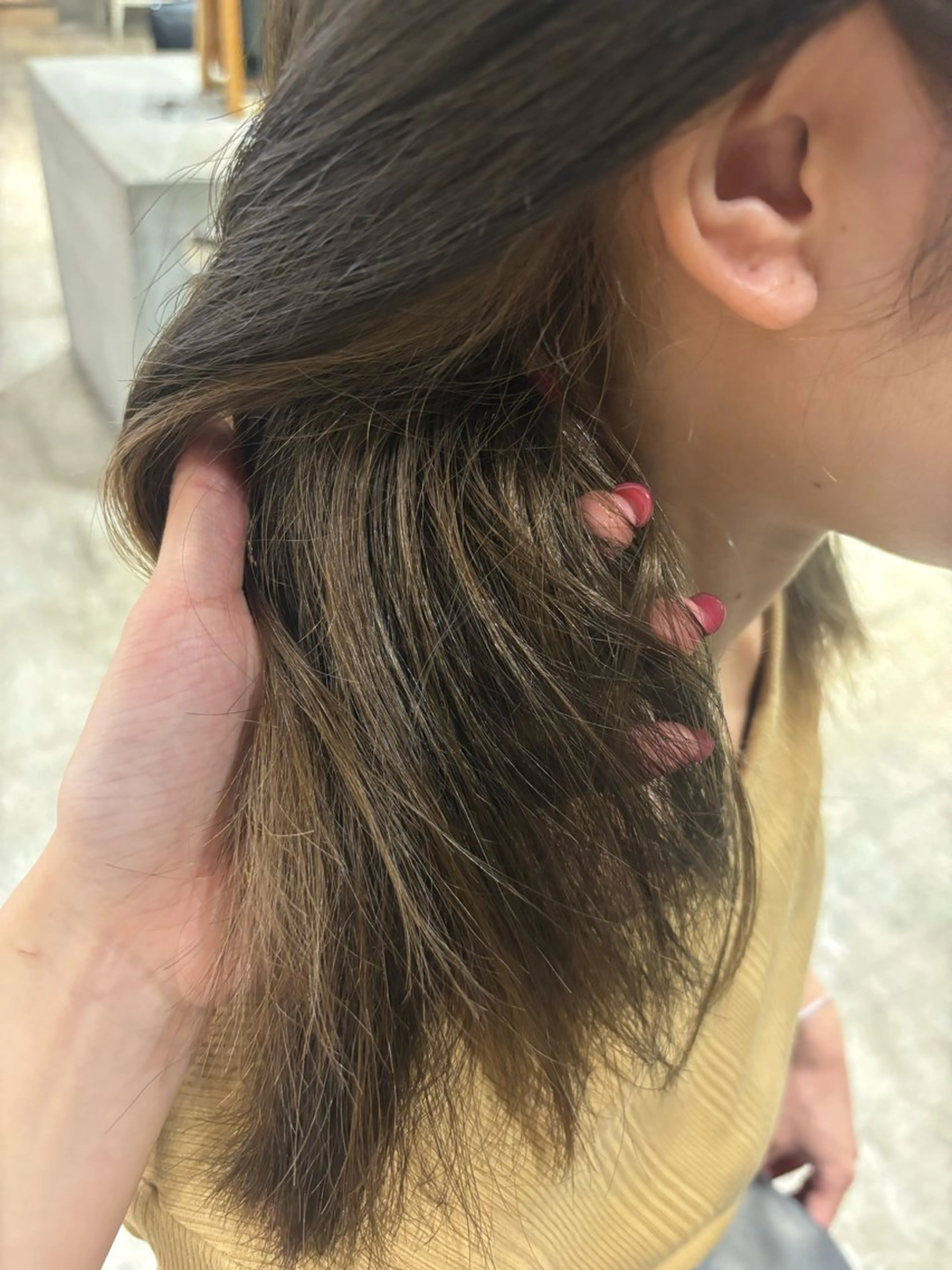 ミディアム カラー ヘアカラー NAVY/ Miharuのヘアスタイル