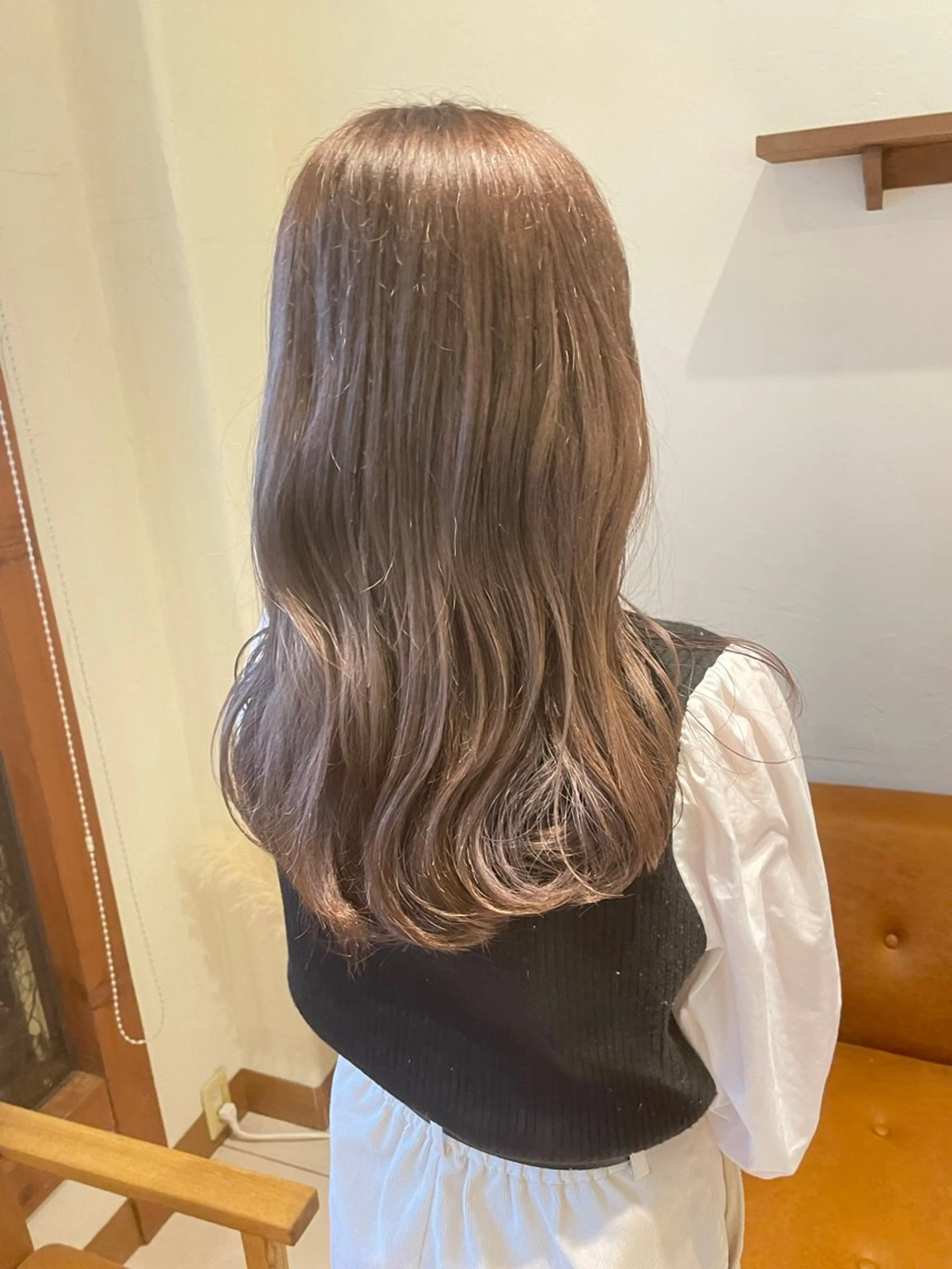 ロング カラー パーマ 片山千晴✨ツヤ髪 ✨顔まわりカット✨のヘアスタイル