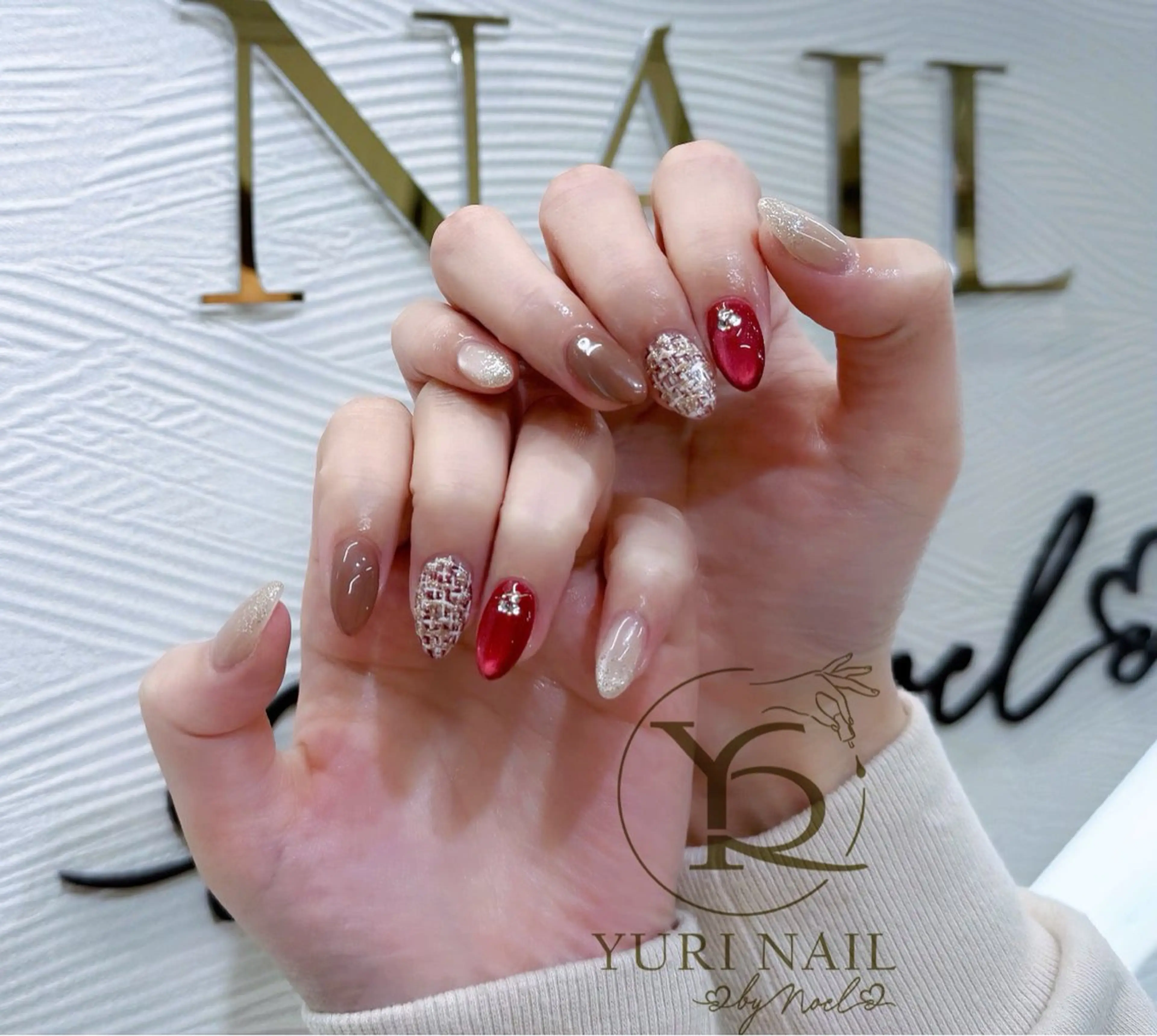 ネイル チークネイル フットネイル フレンチネイル 韓国ネイル 水色 ハンドネイル フットネイル ハンドケア YURI Nail Narita所属・YURI Nail NARITAのネイルデザイン