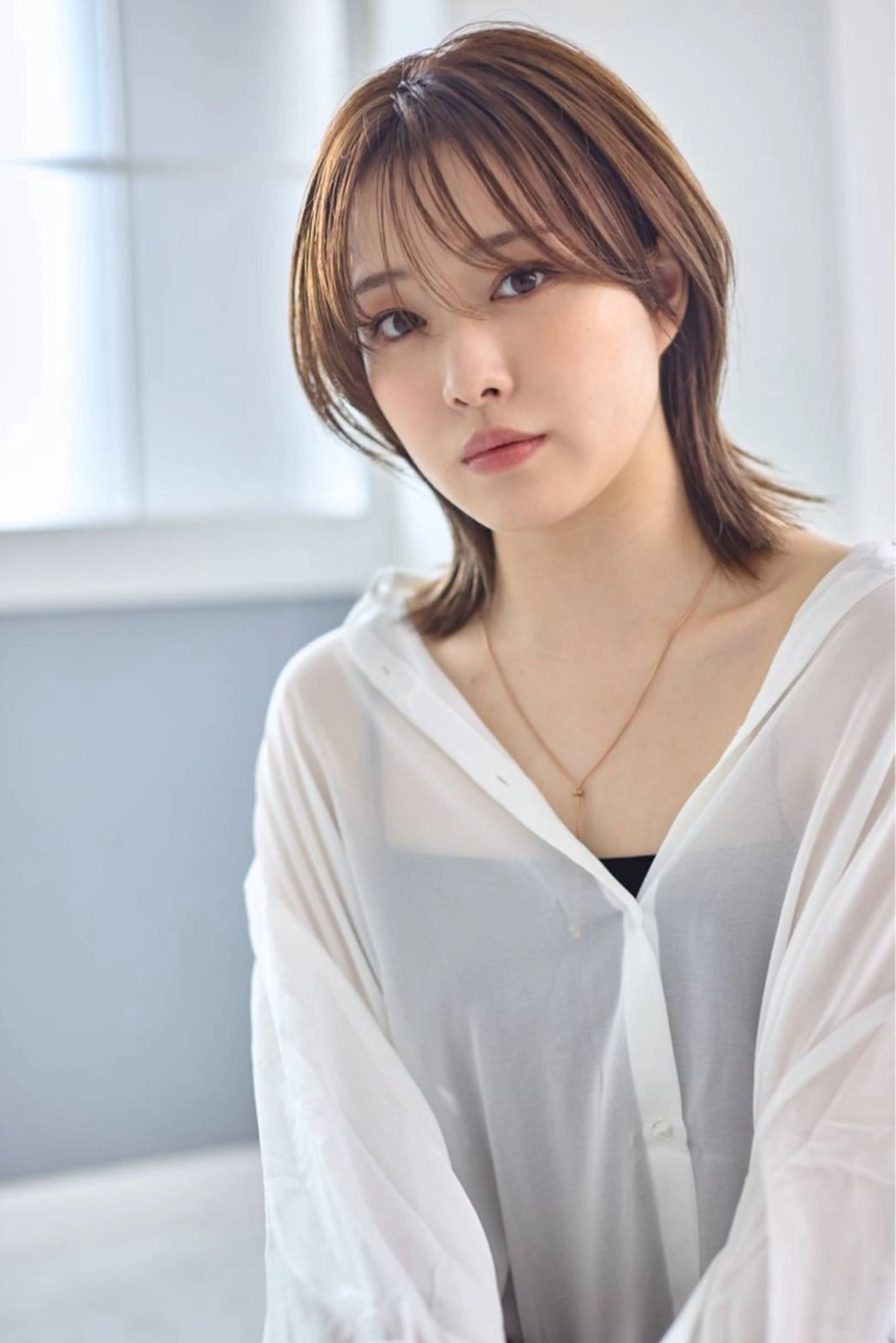 セミロング ツヤ髪職人/ みさきのヘアスタイル