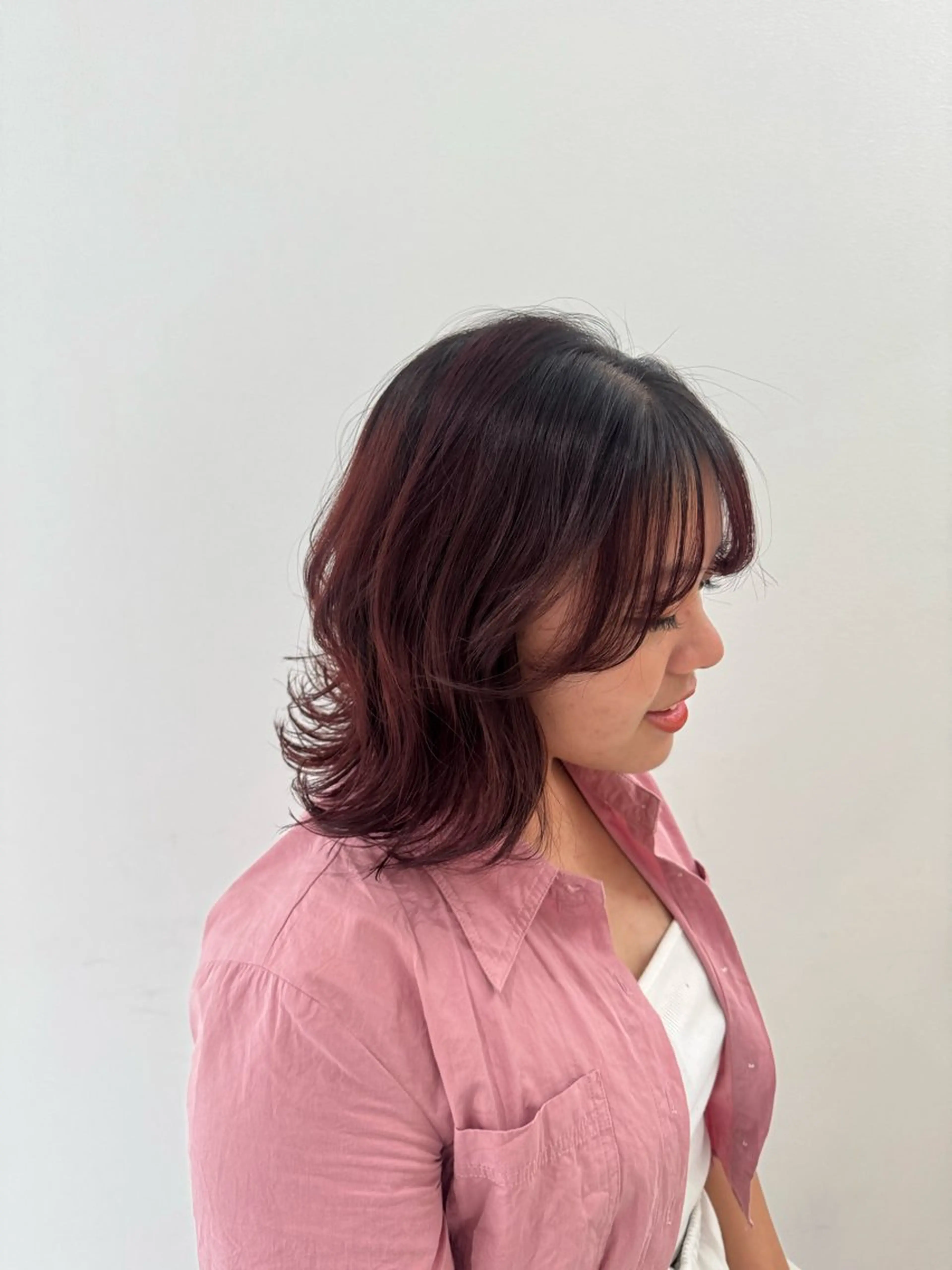 ショート カラー レッドカラー rina/無料 レイヤーカット/上野のヘアスタイル