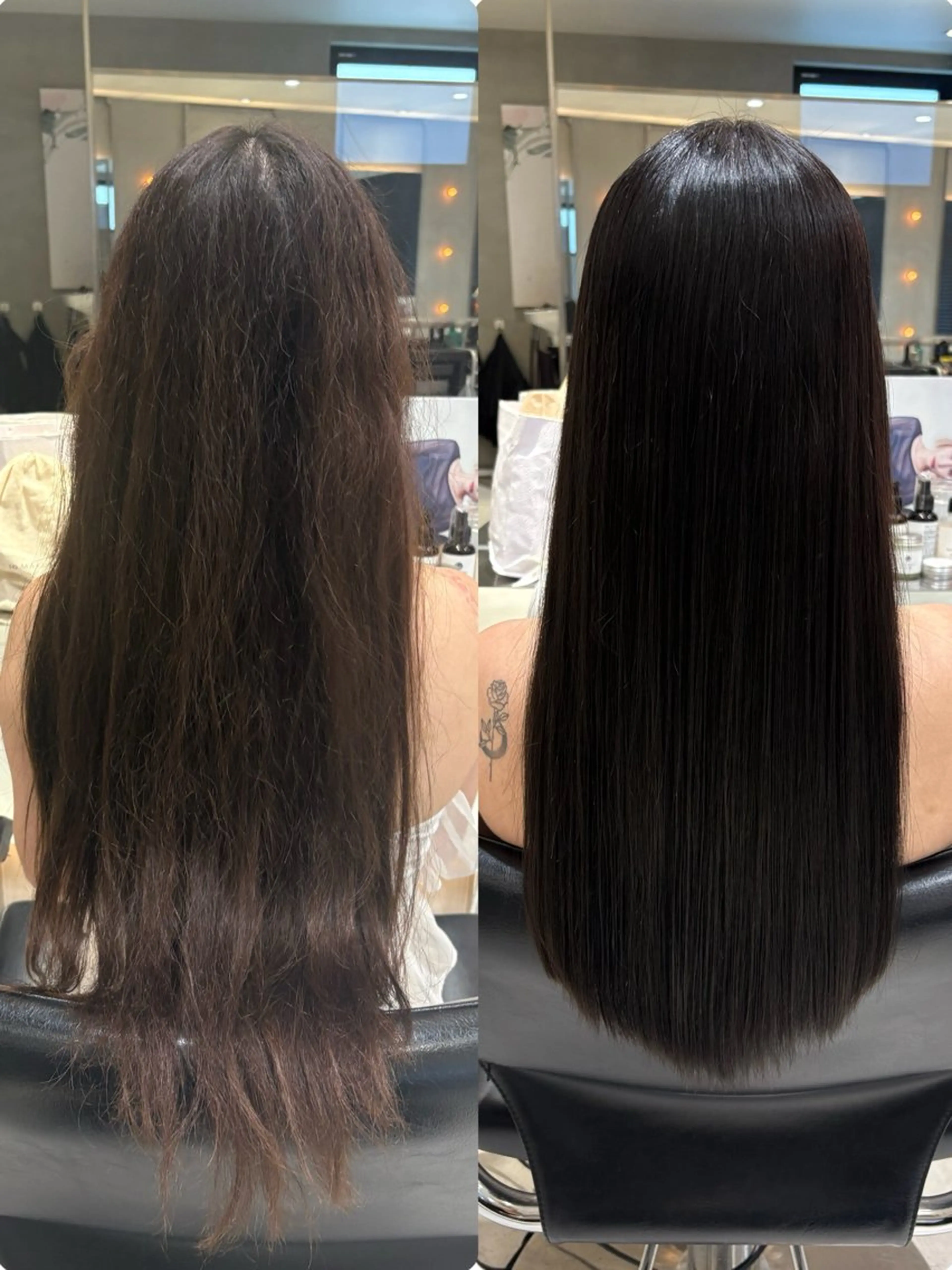 ロング カラー カット ヘアカラー 縮毛矯正 トリートメント ヘッドスパ ヘアセット 艶髪/ダークトーン 🩶丸山日向のヘアスタイル