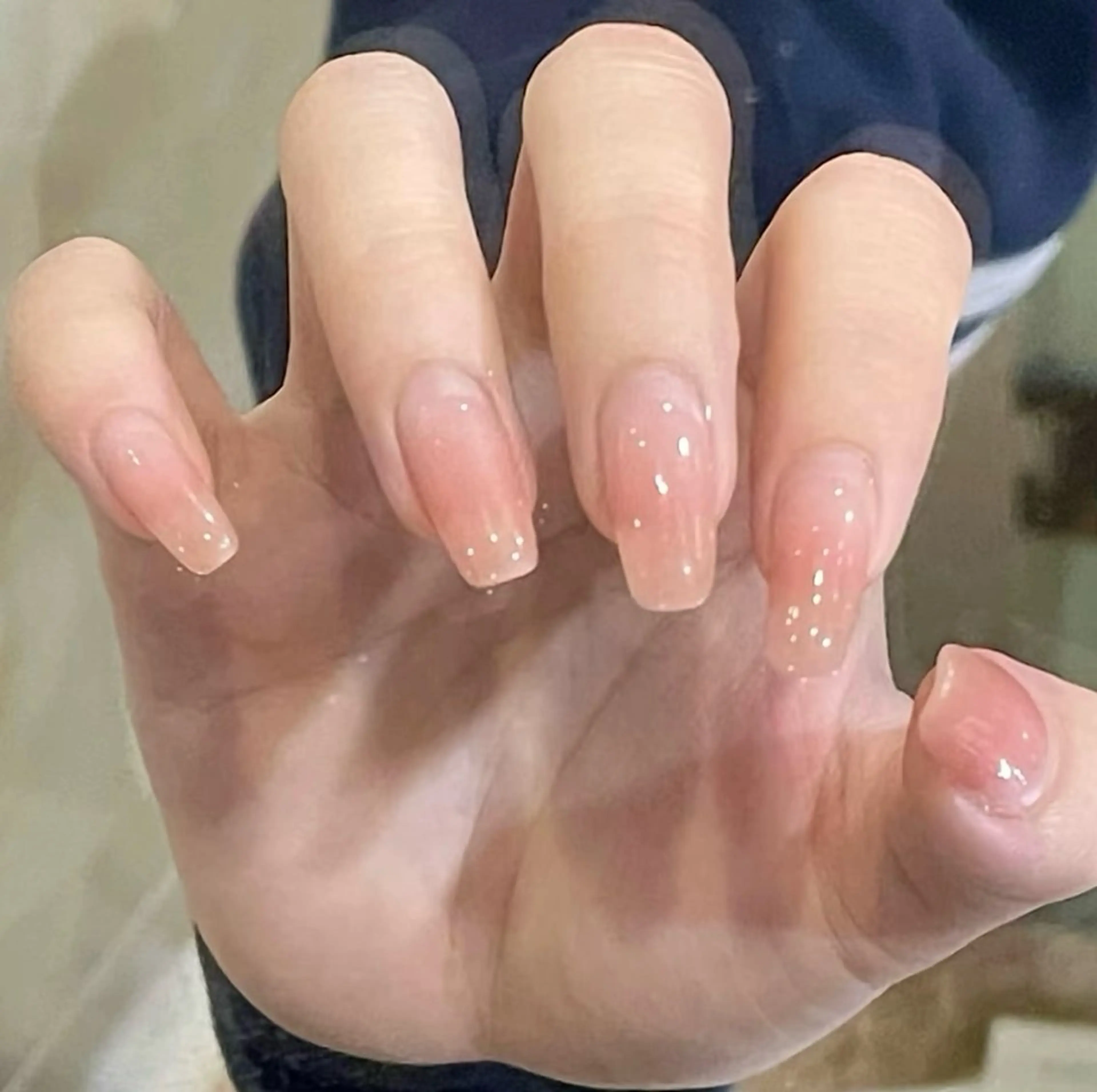 ネイル チークネイル 長さ出し フレンチネイル ガーリー 韓国ネイル sun nail池袋 モデル募集のネイルデザイン