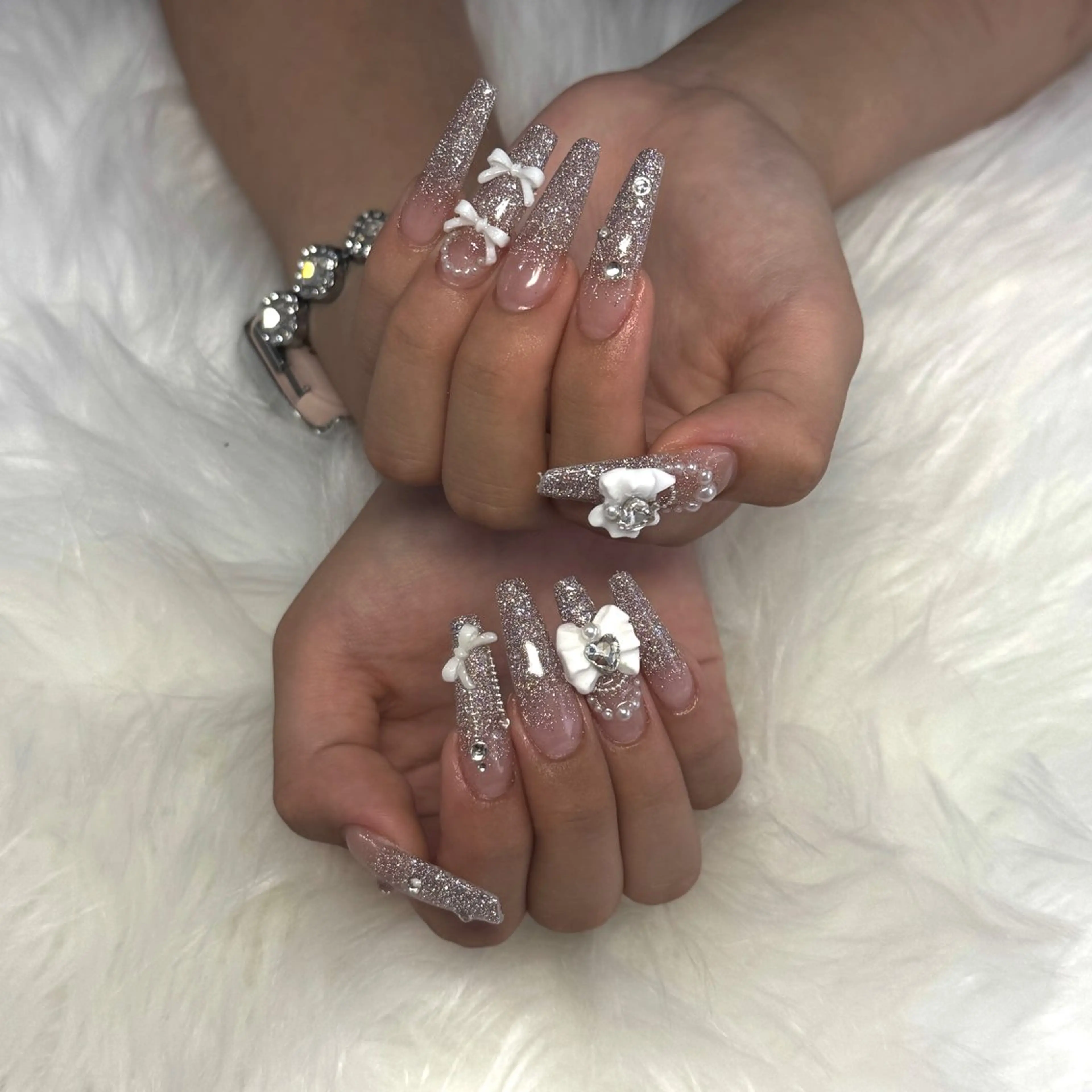 ネイル hami🎀うかん 🎀チップ長さ出しのネイルデザイン