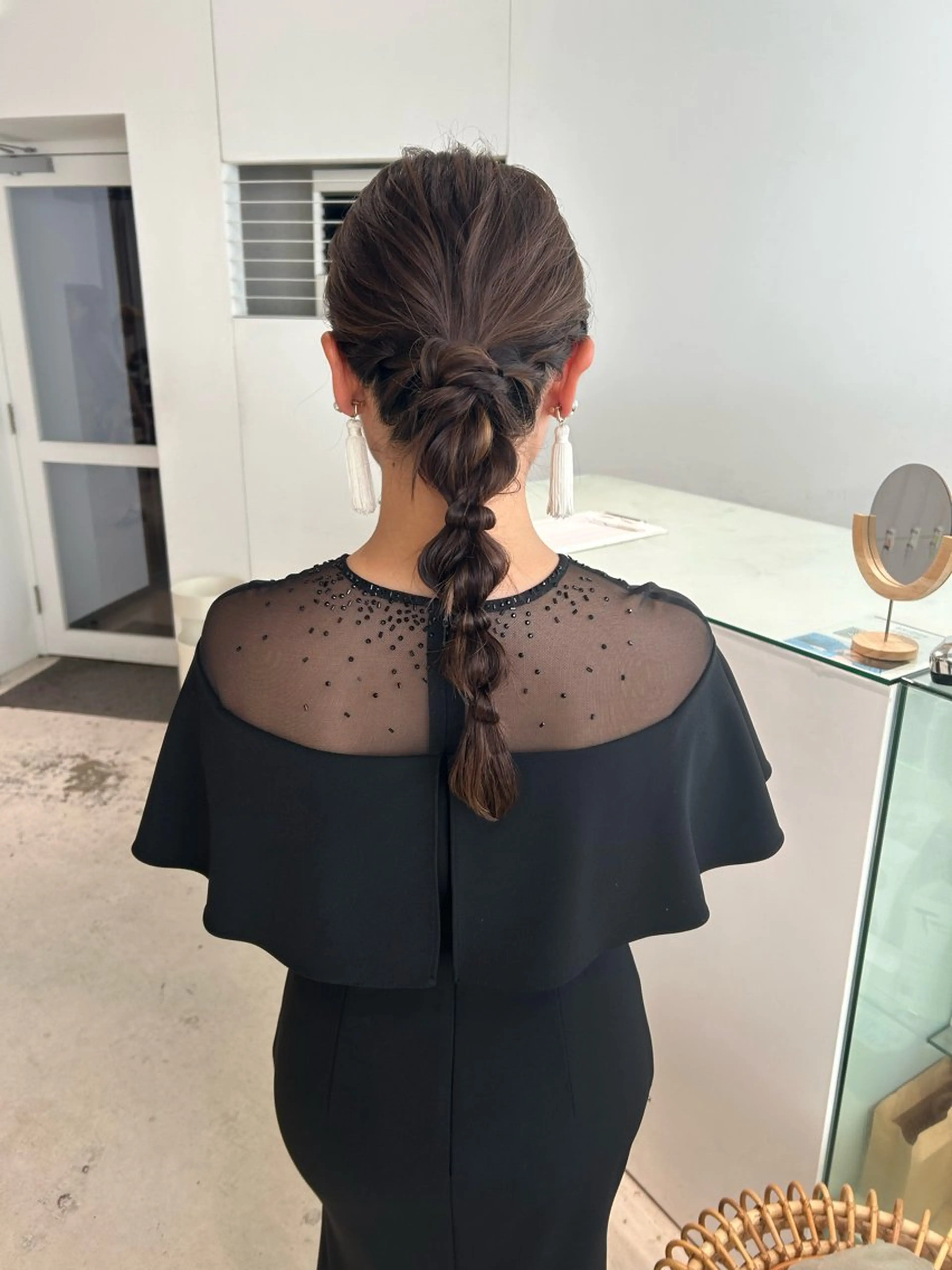 ロング ヘアアレンジ ヘアセット 透明感カラー🫧 nanohaのヘアスタイル