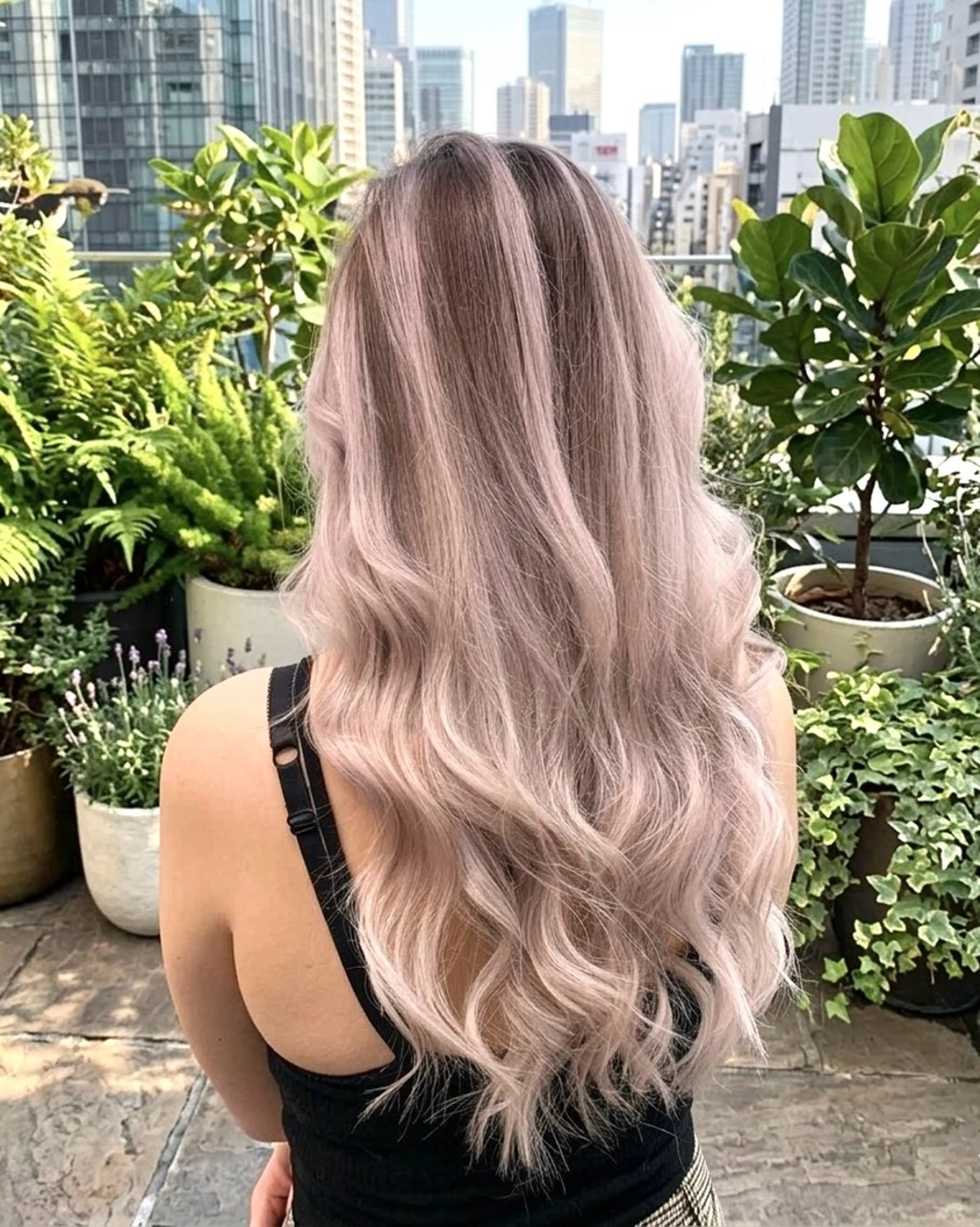 〔🌿ハイライトとグラデーションが一緒になったメニュー🌿〕バレイヤージュカラー（ブリーチ込み）&ナノスチームTRの写真