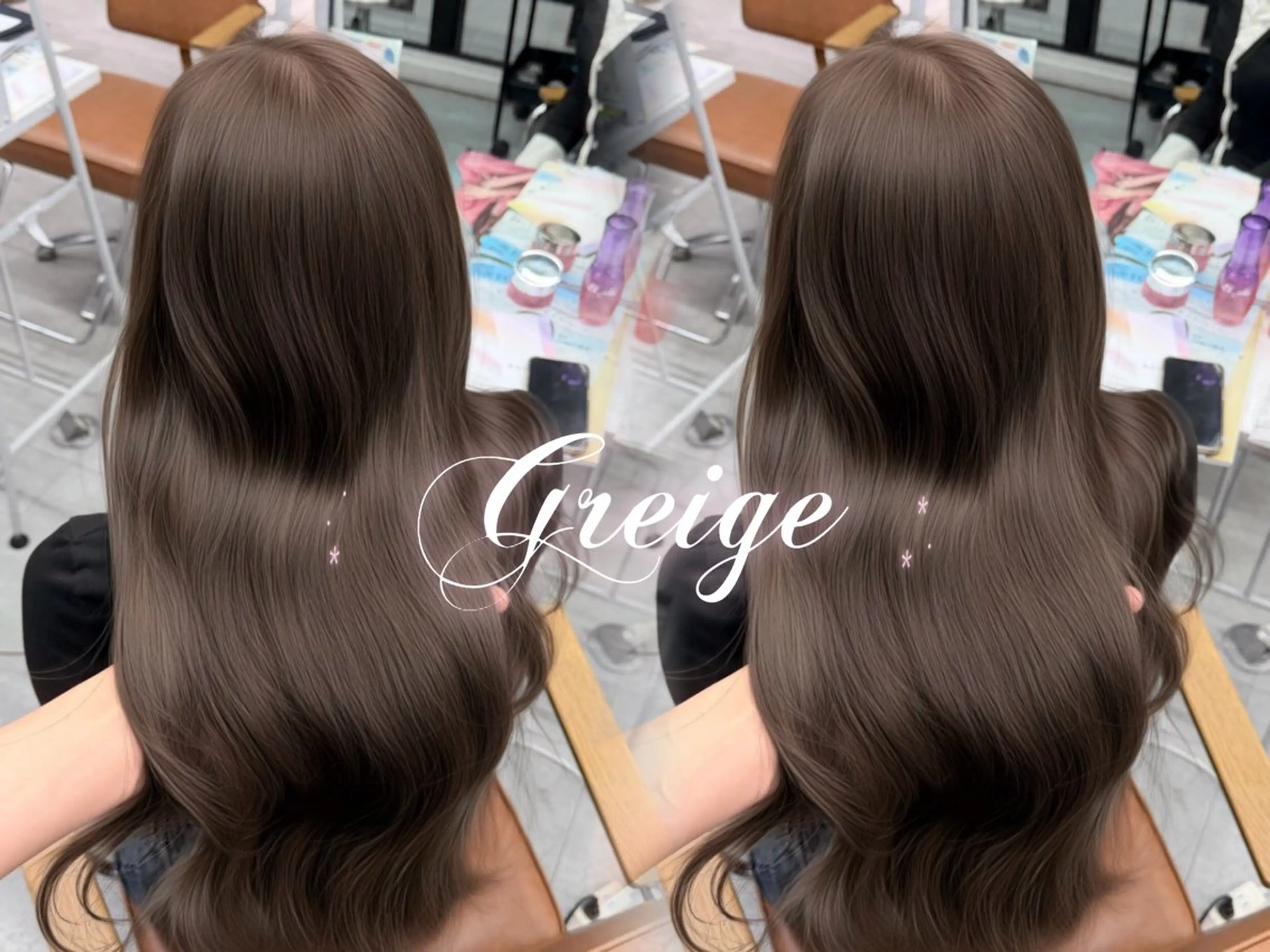 ロング カラー ヘアカラー 韓国系艶髪🎀 miyuuのヘアスタイル