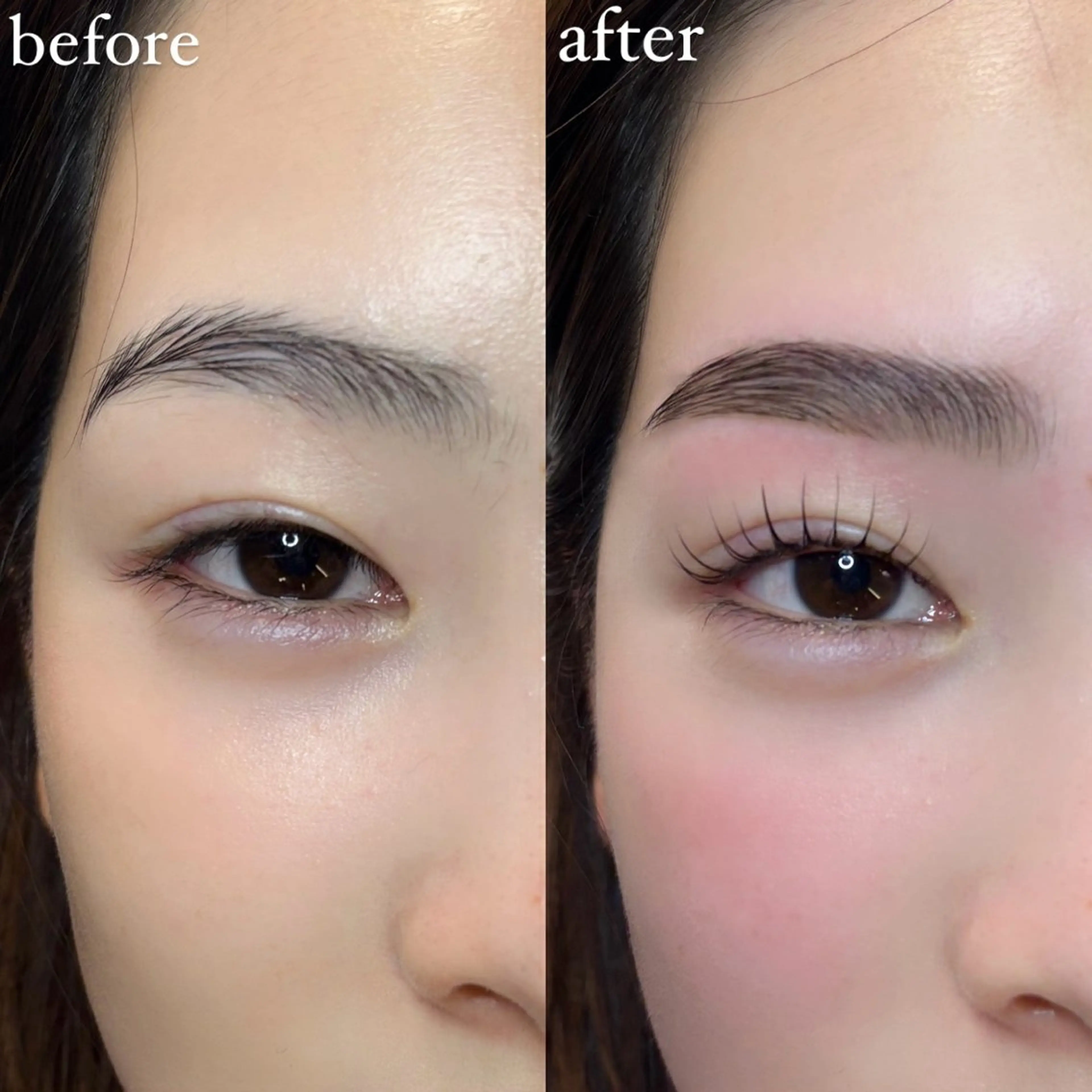 マツエク・マツパ カラーマツエク パリジェンヌラッシュリフト 一重×まつ毛パーマ マツパ seReno eyebrow&eyelash目黒本店所属・seReno KOHAKUの眉毛・アイブロウイメージ