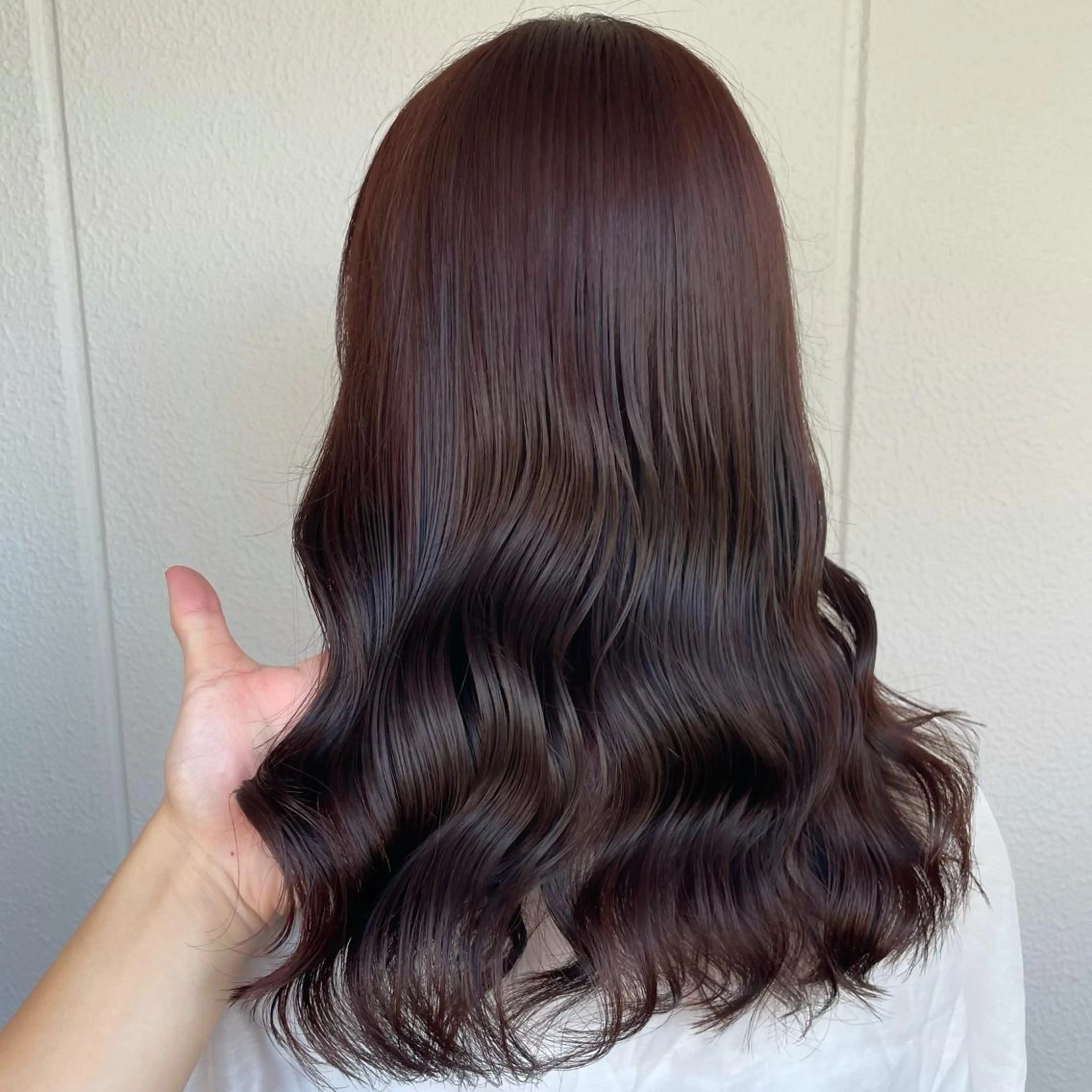 セミロング カラー ベージュカラー ブリーチ ブラウンカラー ココアブラウン ダブルカラー ブリーチなし Wカラー🩷星野翔太のヘアスタイル