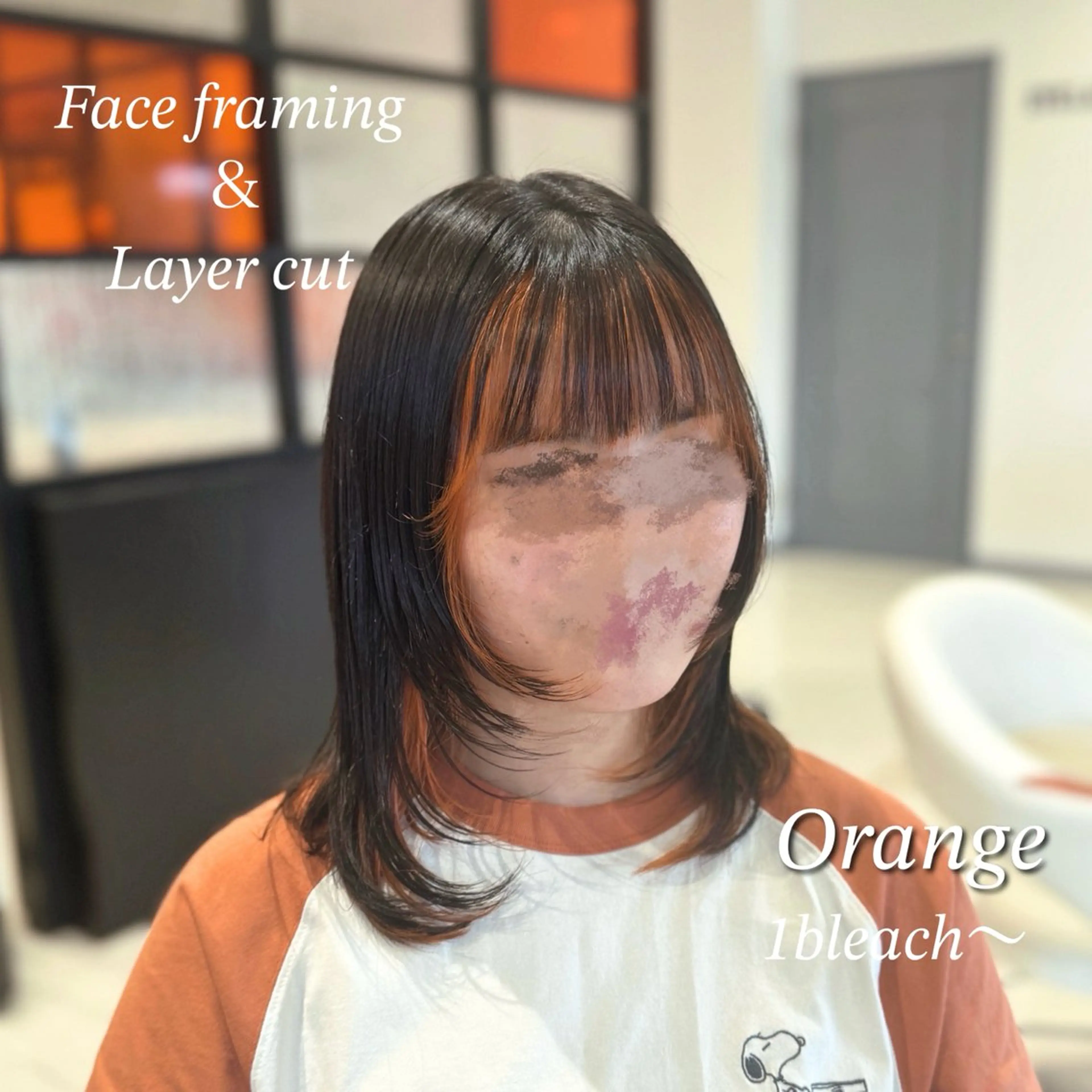 ミディアム カラー ミストバング  フェイスフレーミング レイヤーカット 望月 美那のその他イメージ