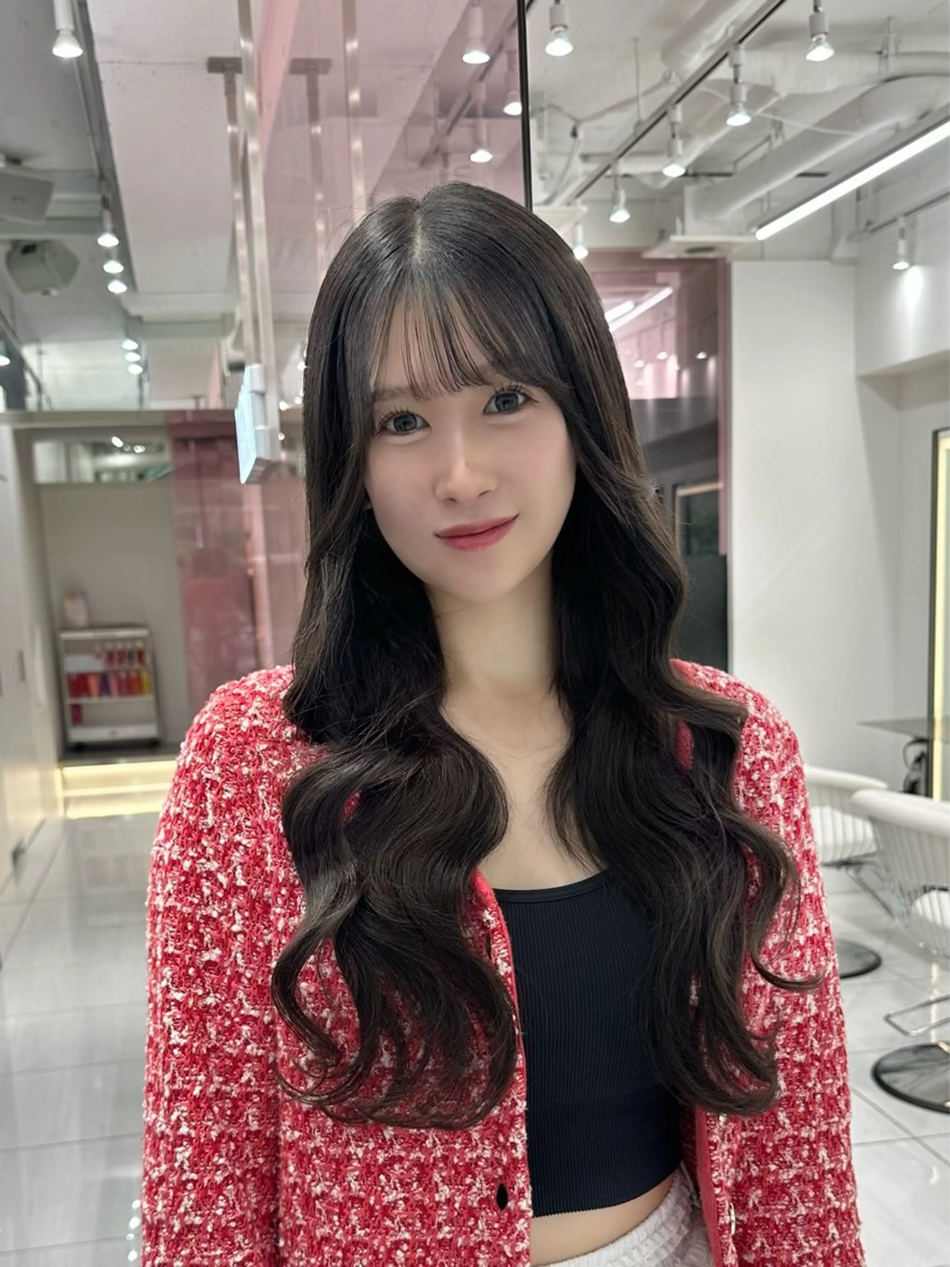 ロング ヘアカラー エクステ 新宿/韓国レイヤー/ 髪質改善/佐藤航のヘアスタイル