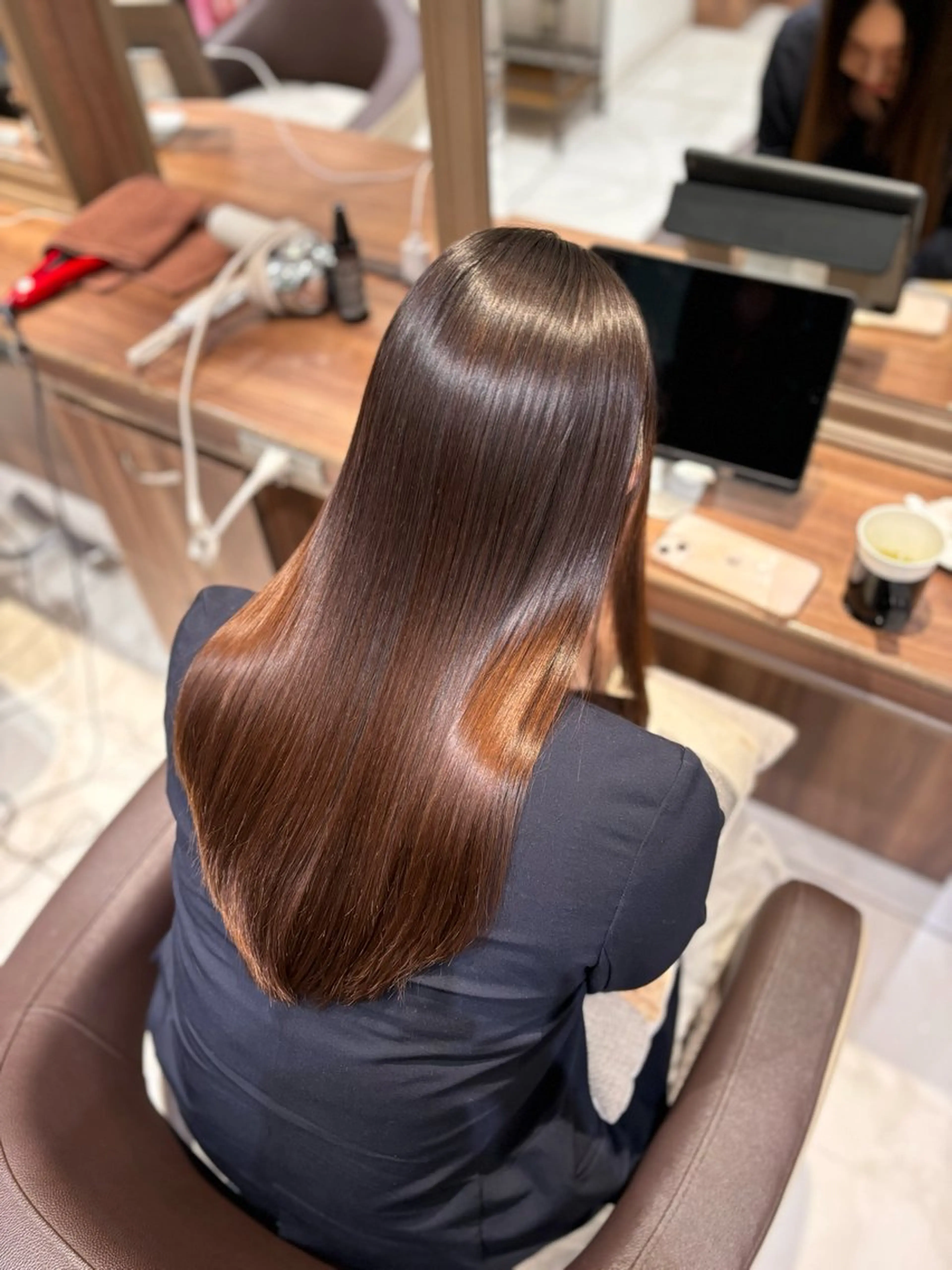 天使の輪が出来る💫縮毛矯正【梅雨にかけた方はリタッチ周期です】の写真