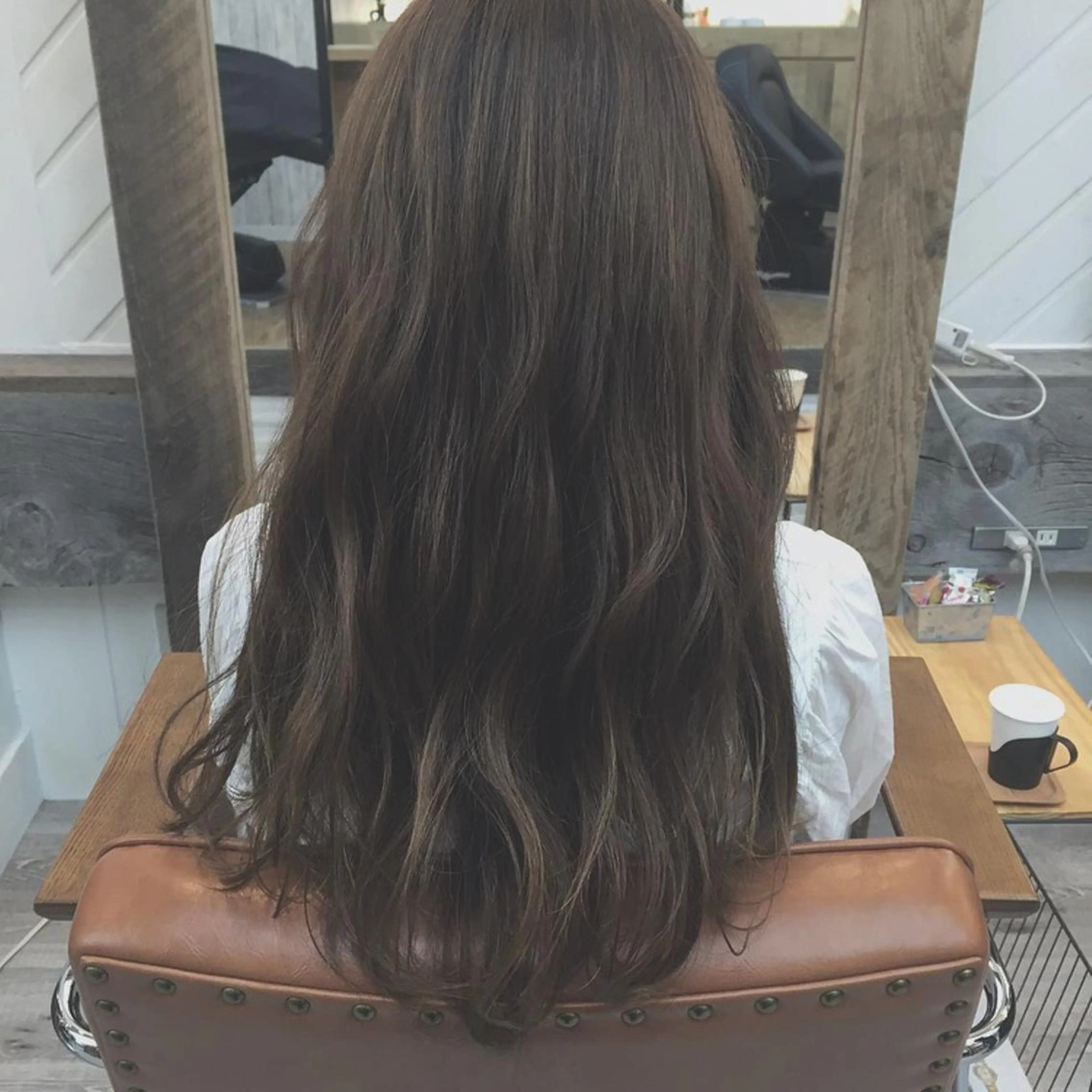 ロング カラー 前髪顔周り✂️店長 ❤️アマミヤ❤️のヘアスタイル