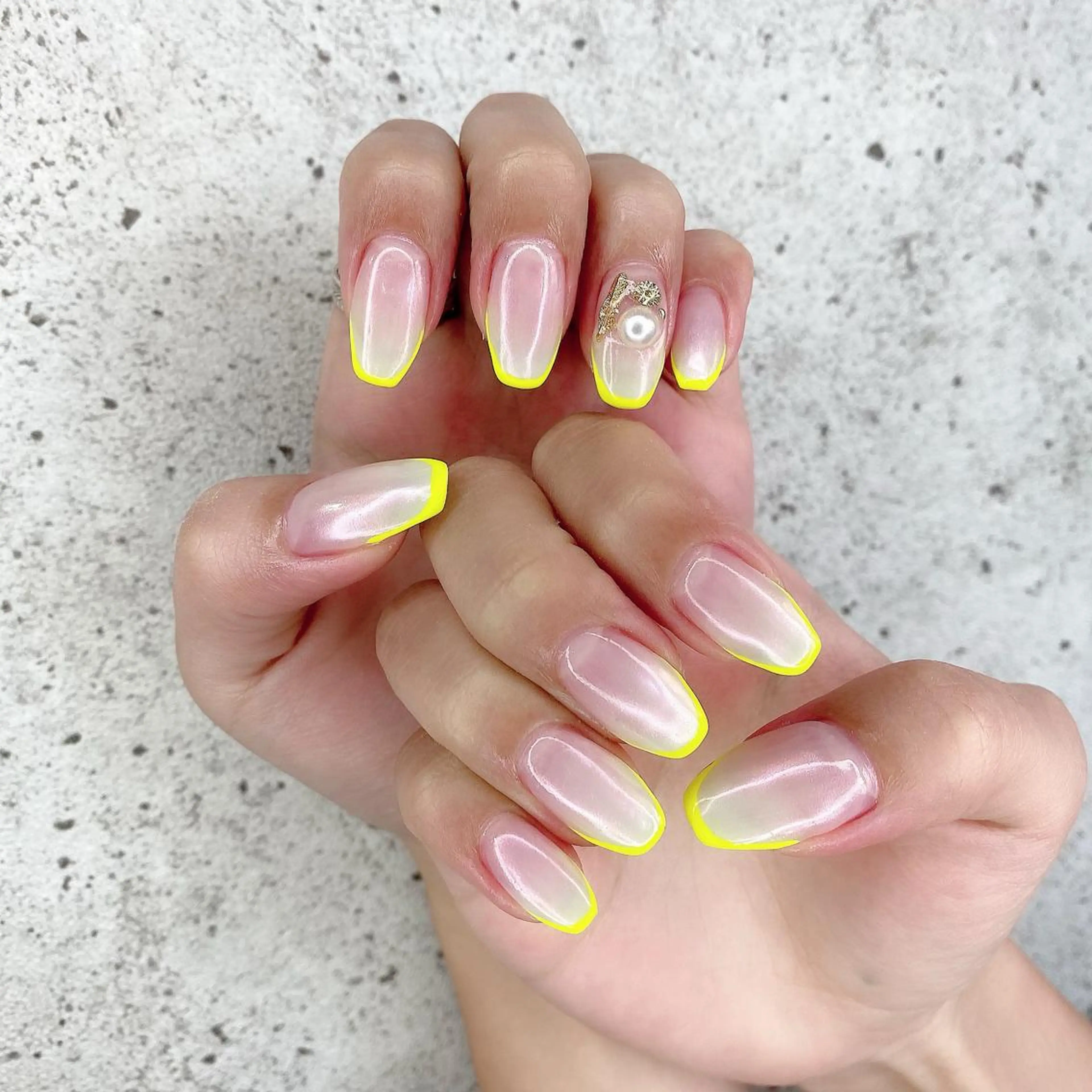 メンズ キッズ ネイル マツエク・マツパ ジェルネイル パラジェル スクエアネイル 夏ネイル ホワイト Salon Ｋのネイルデザイン