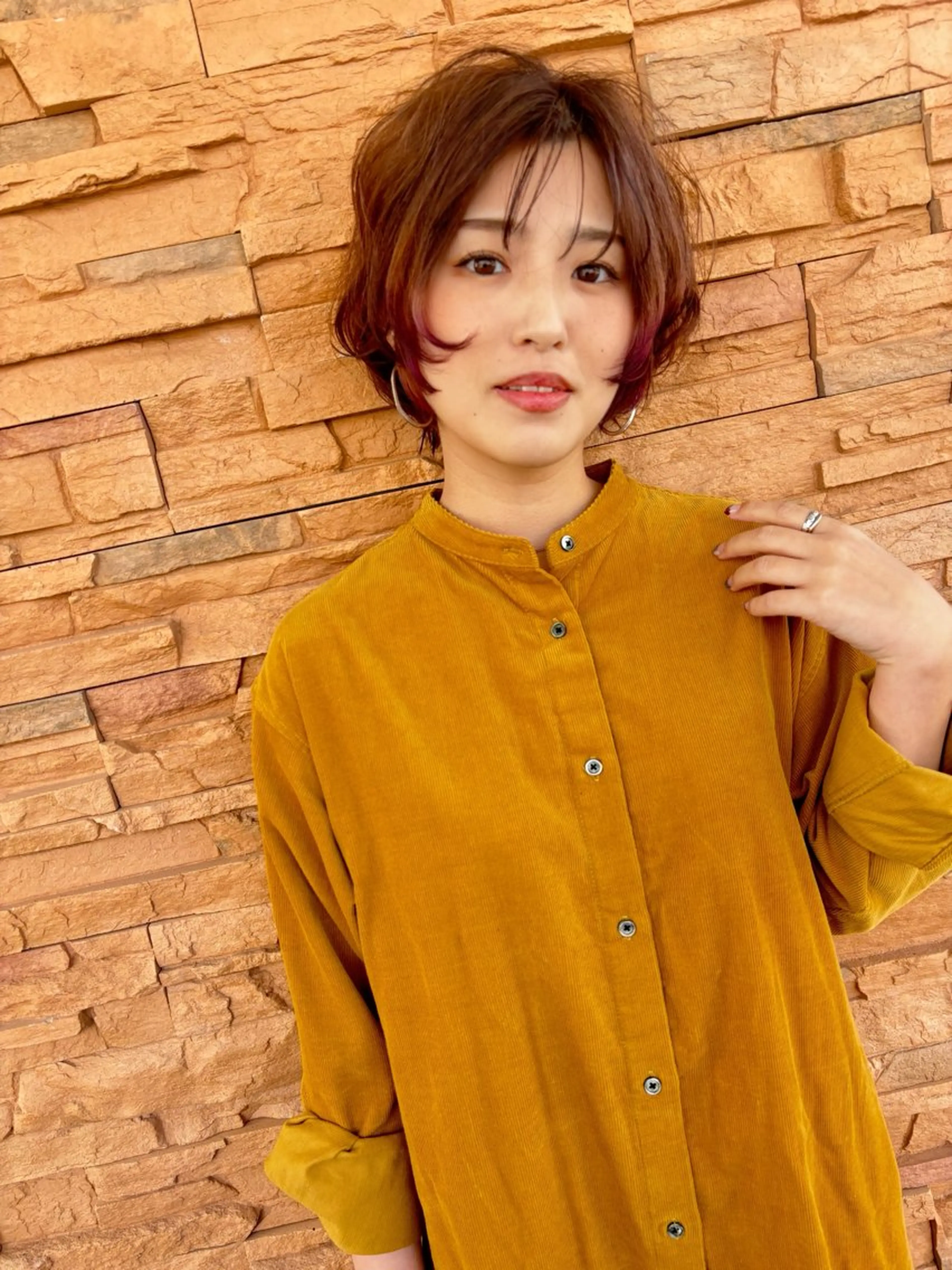 ショート カラー イルミナカラー カット ヘアカラー grand juteのヘアスタイル