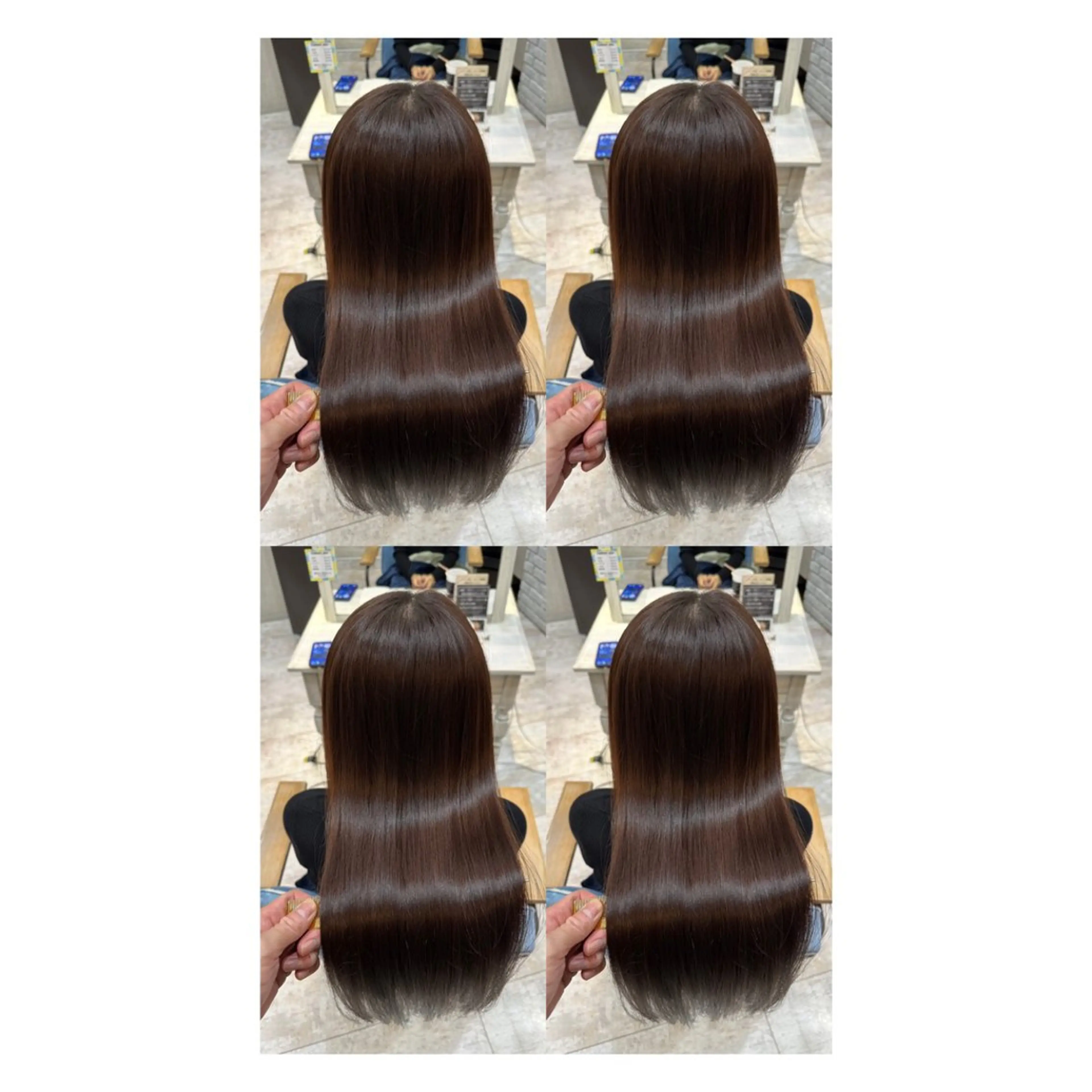 ロング カラー 透明感カラー 髪質改善 縮毛矯正 トリートメント カット ヘアカラー トリートメント 店長✨レイヤー✖️ 髪質改善✖️韓国ヘアのヘアスタイル