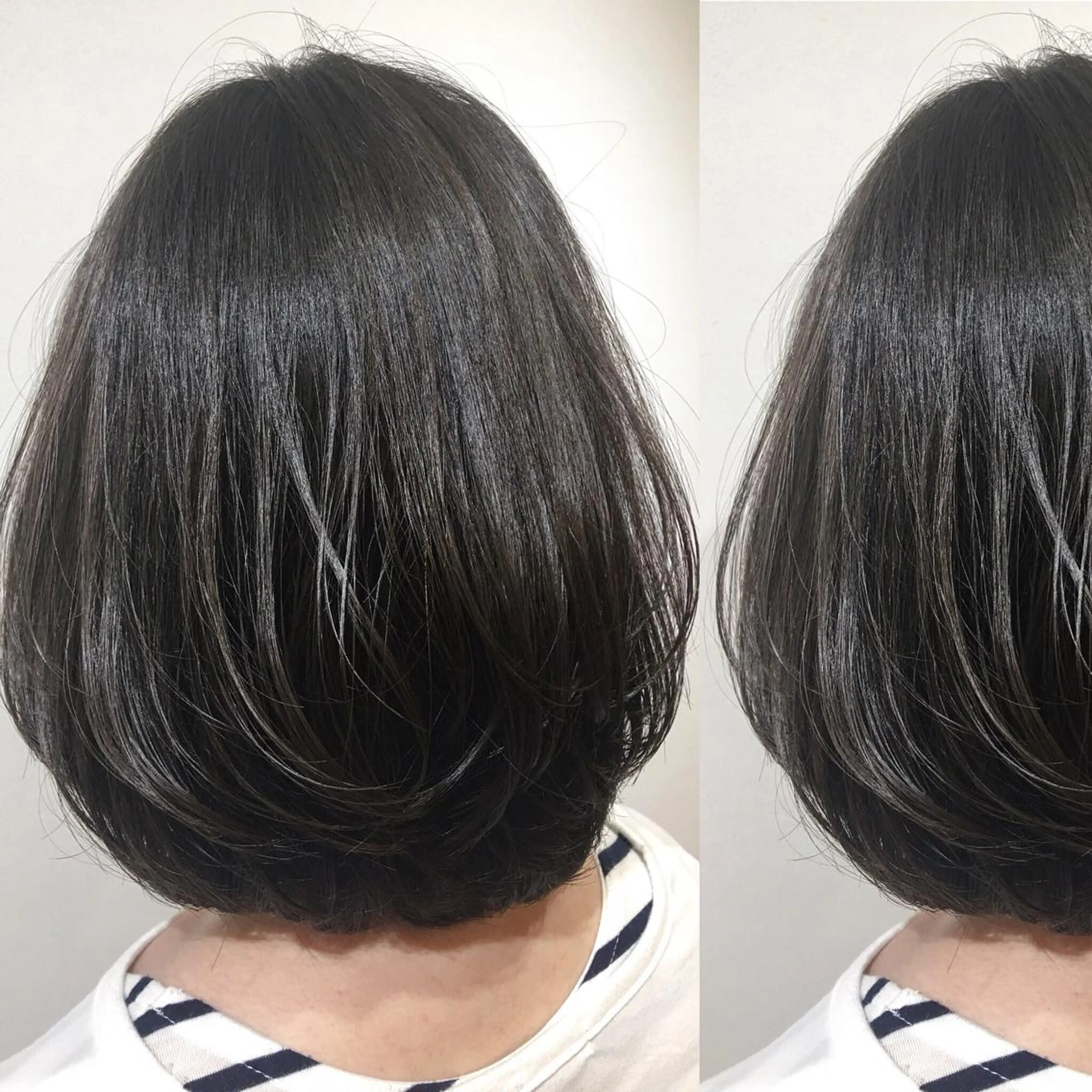ミディアム box mico. mutsumiのヘアスタイル