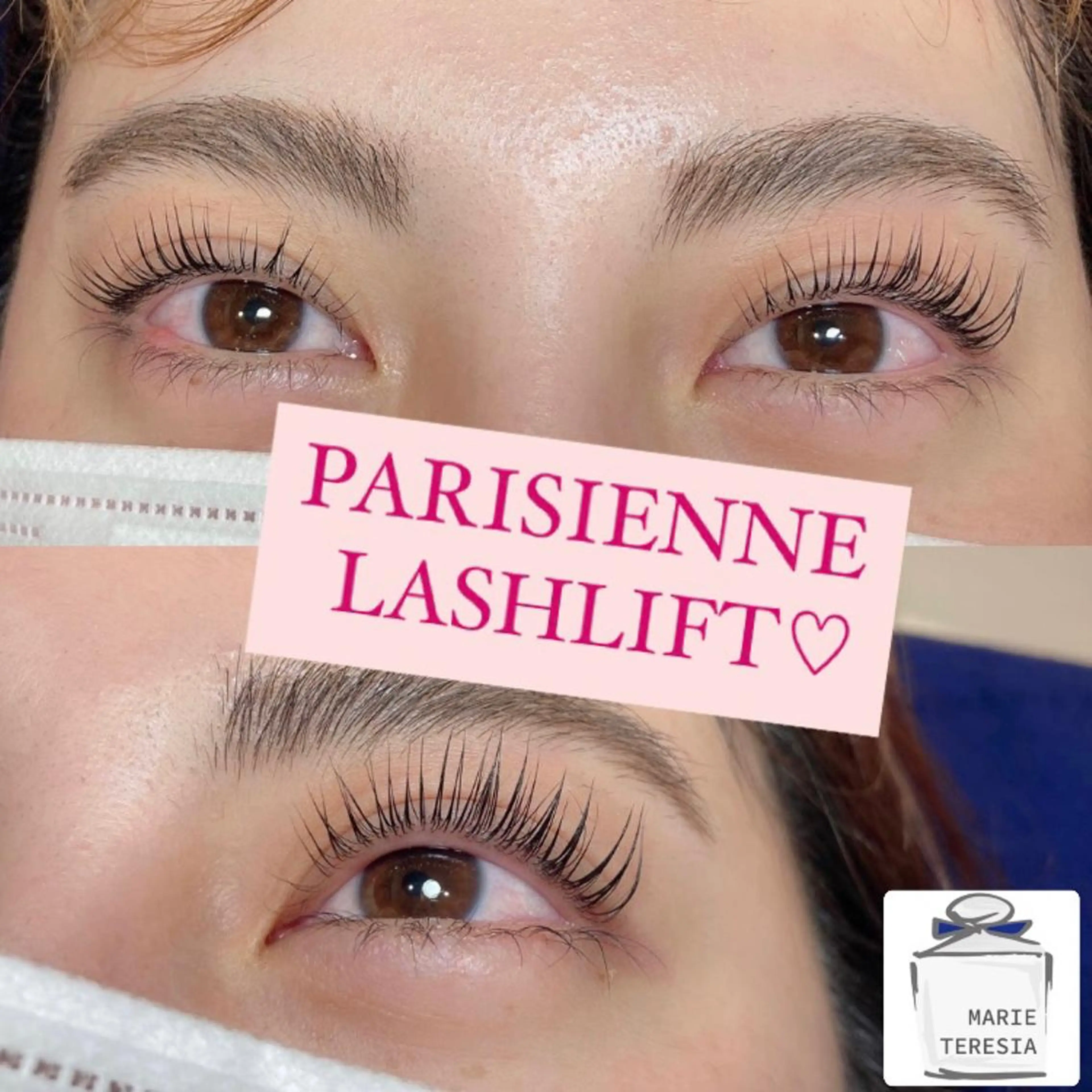 マツエク・マツパ パリジェンヌラッシュリフト 一重×まつ毛パーマ マリーテレジア 渋谷店❤️無料モデルのマツエク・マツパデザイン