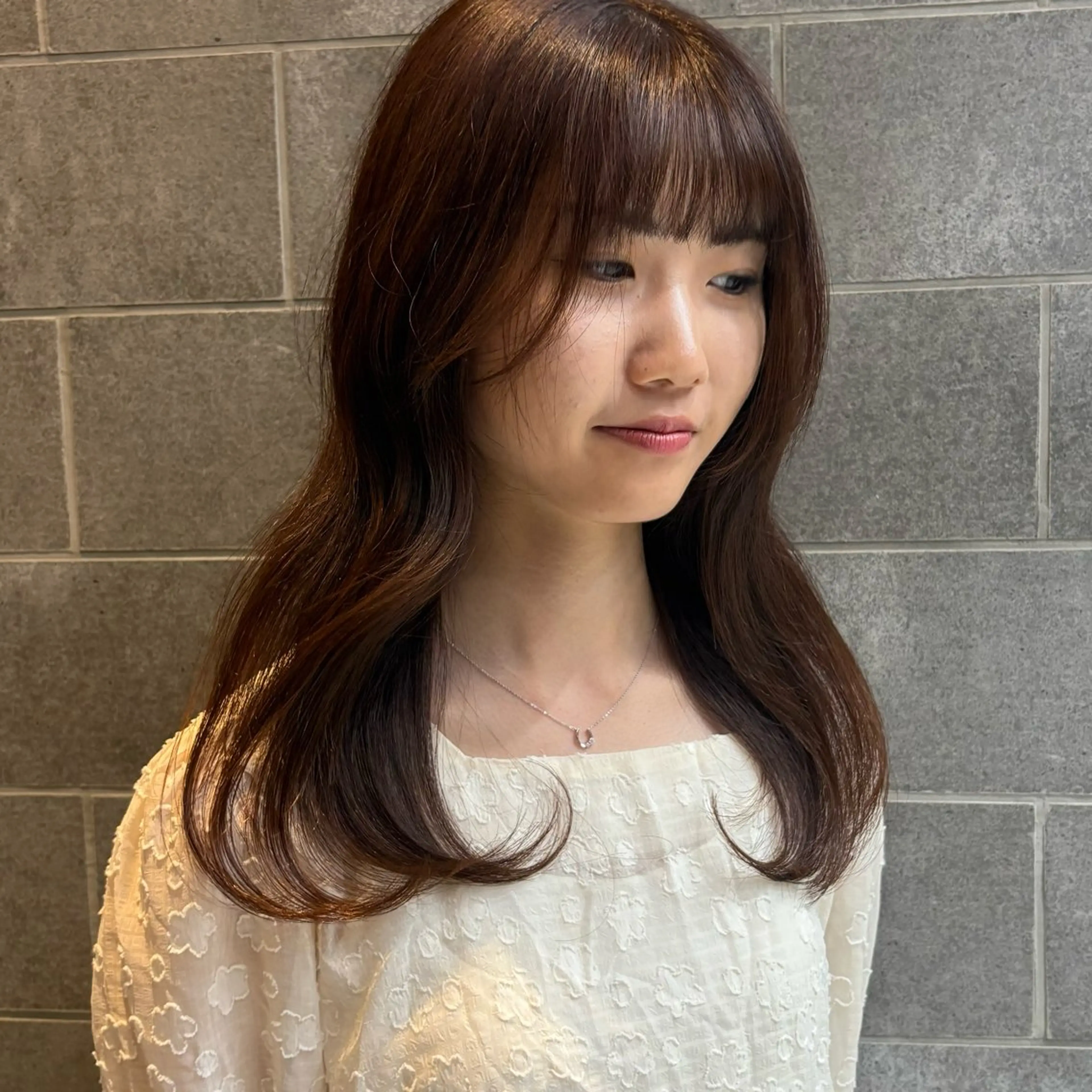 セミロング カラー 透明感カラー ヘアカラー 🧚‍♀️透明感カラ ー/渡邉日向💔🎀のヘアスタイル