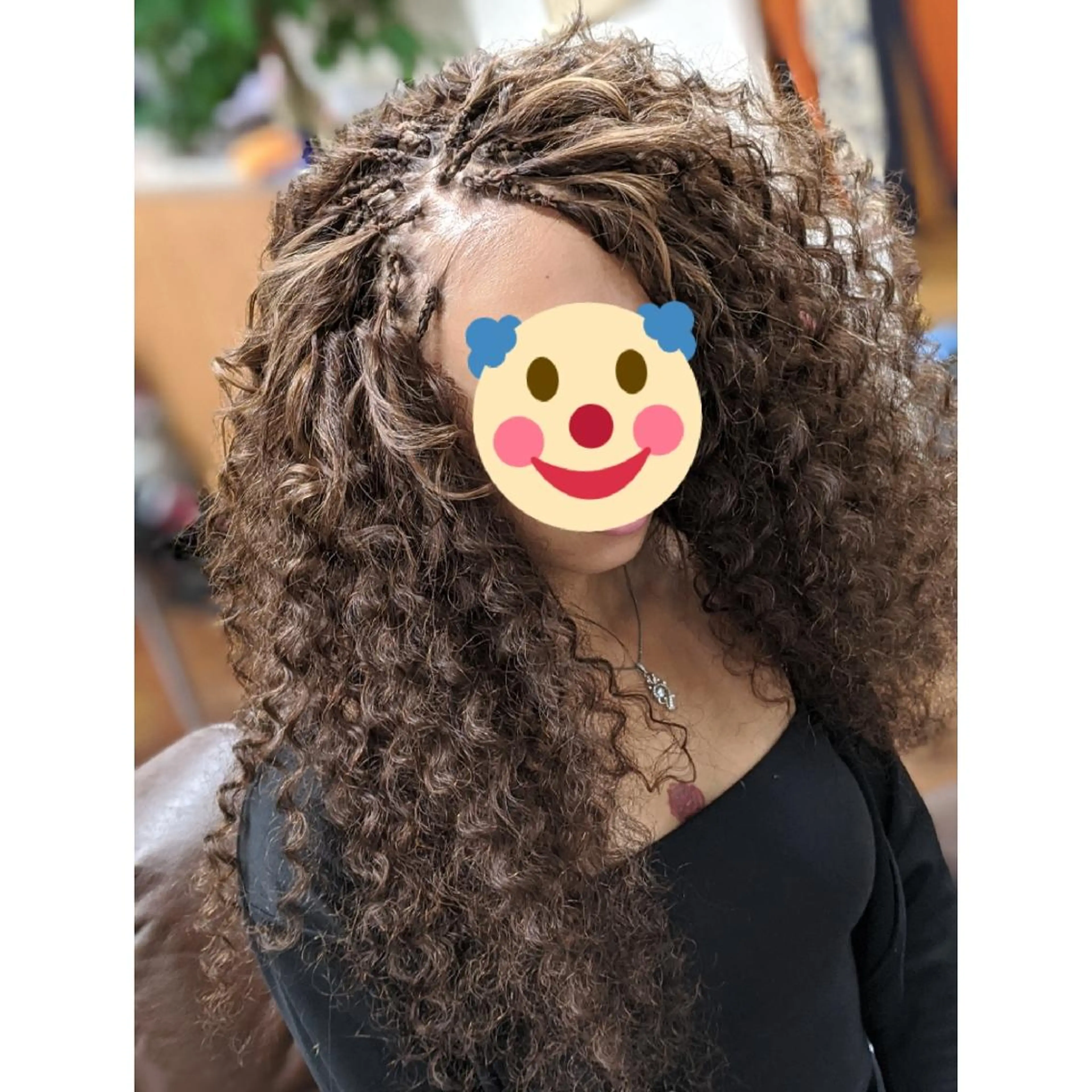 ロング ヘアアレンジ パーマ エクステ scamp ★のヘアスタイル