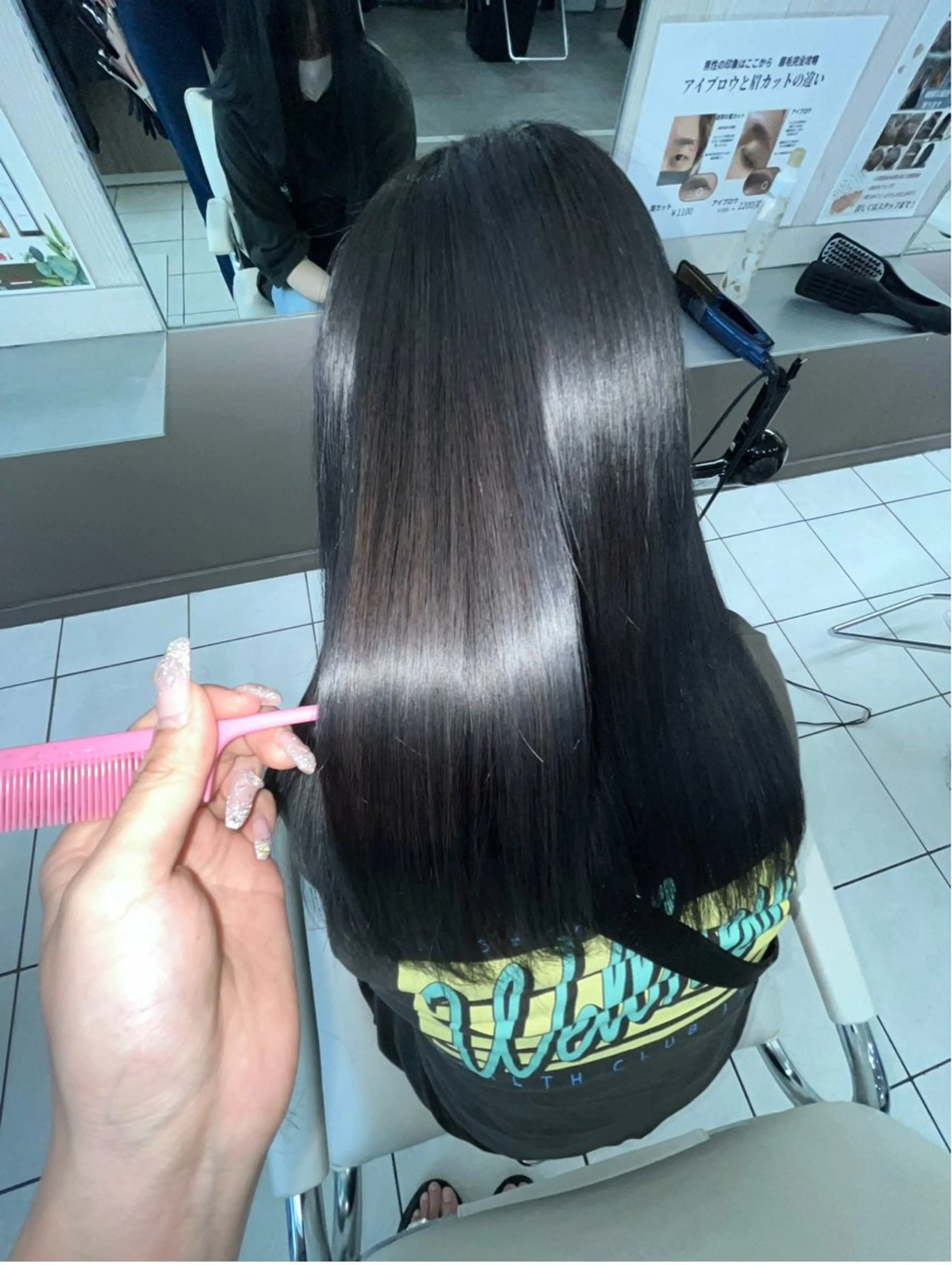 ロング カット ヘアカラー トリートメント 髪質改善/艶カラー 白井音葉のヘアスタイル