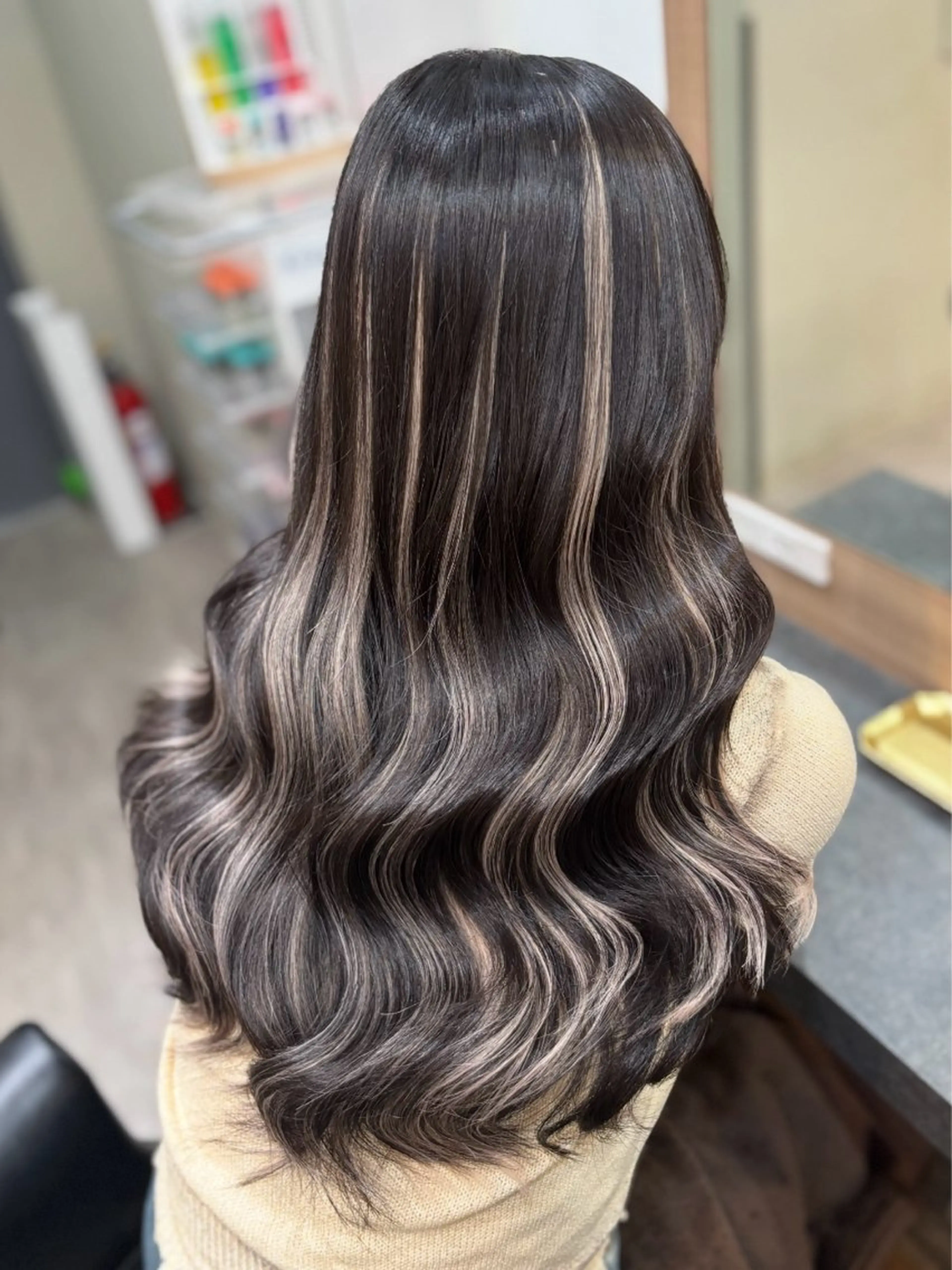 ロング シールエクステ エクステ ハイライト 横浜/エクステ特化× 艶カラー/あいかのヘアスタイル
