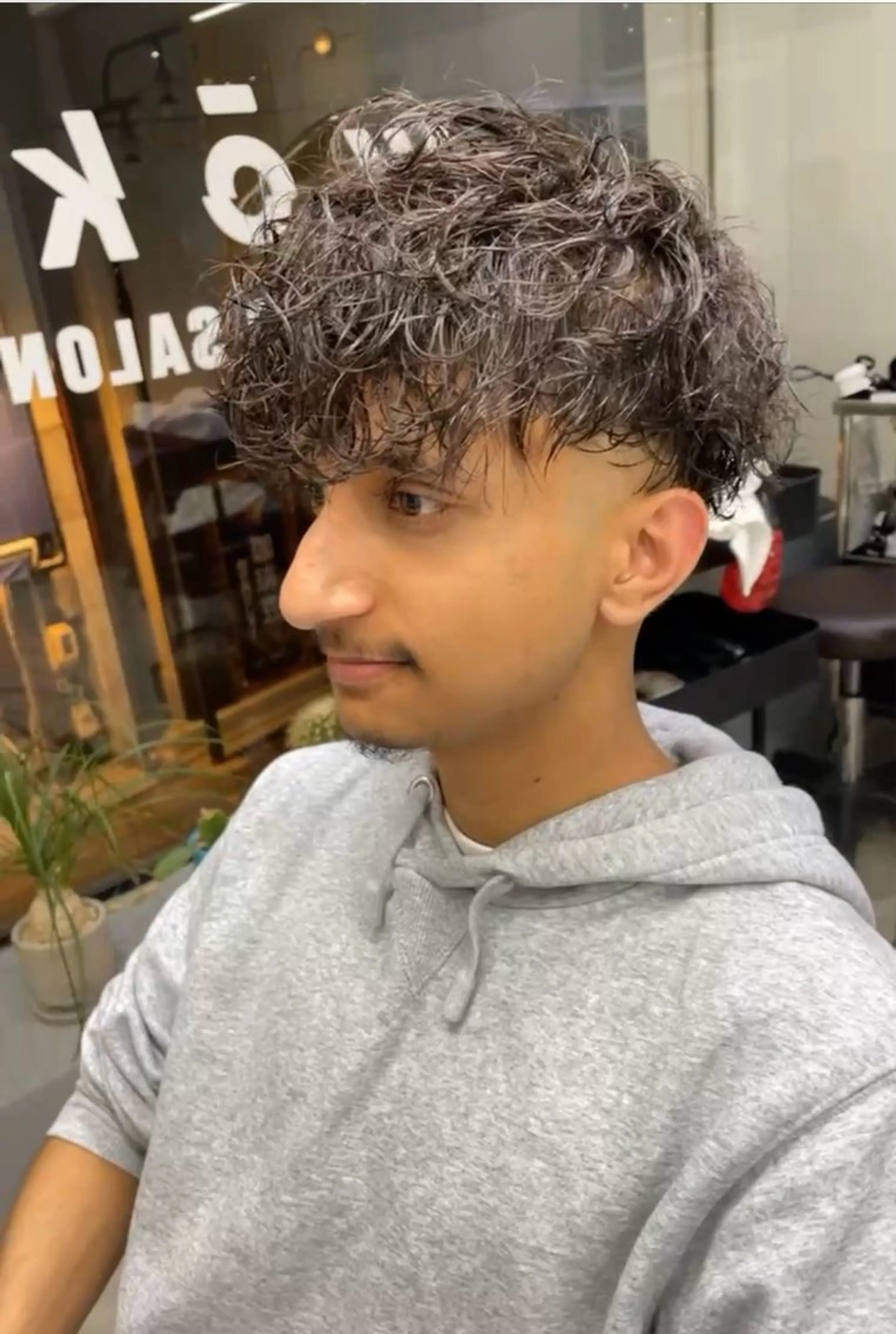 ショート パーマ メンズ カット パーマ メンズ専門サロン wokeのヘアスタイル