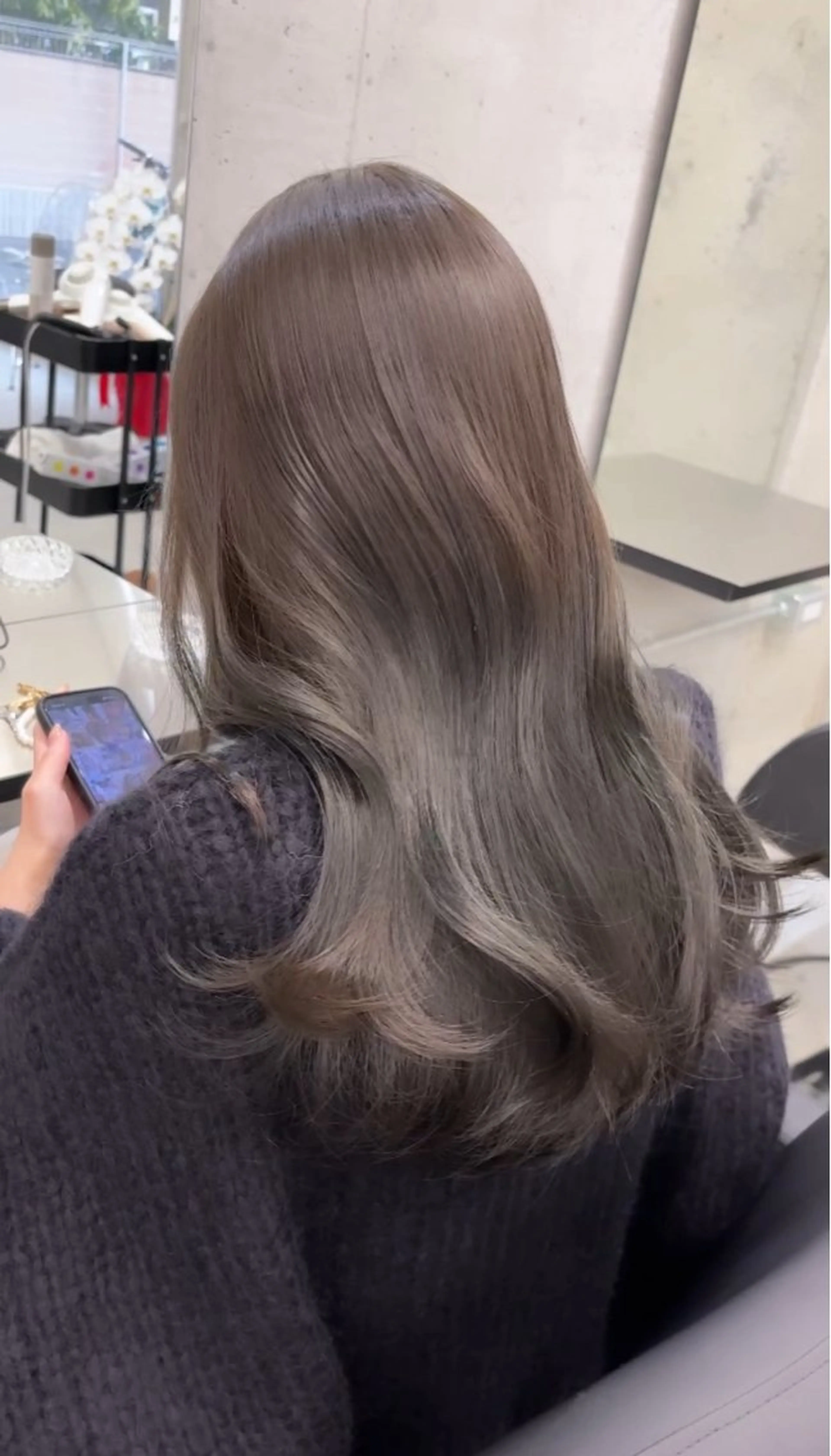 【ミニモ】🇰🇷韓国レイヤーカット＋艶カラー＋2ステップトリートメントの写真