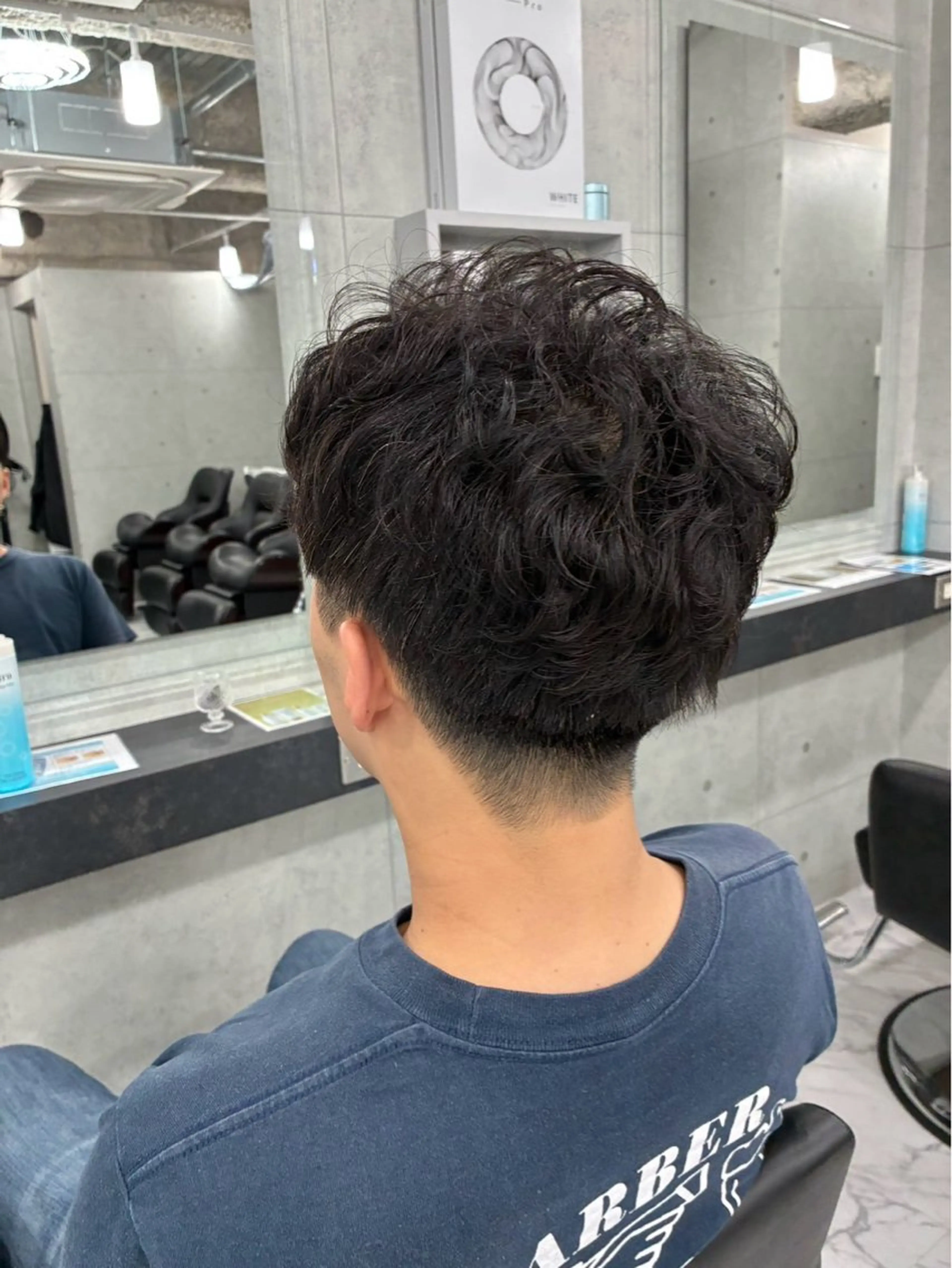 ショート パーマ メンズ カット パーマ Endearing所属・Endearing 北澤那未🌟銀座のヘアスタイル