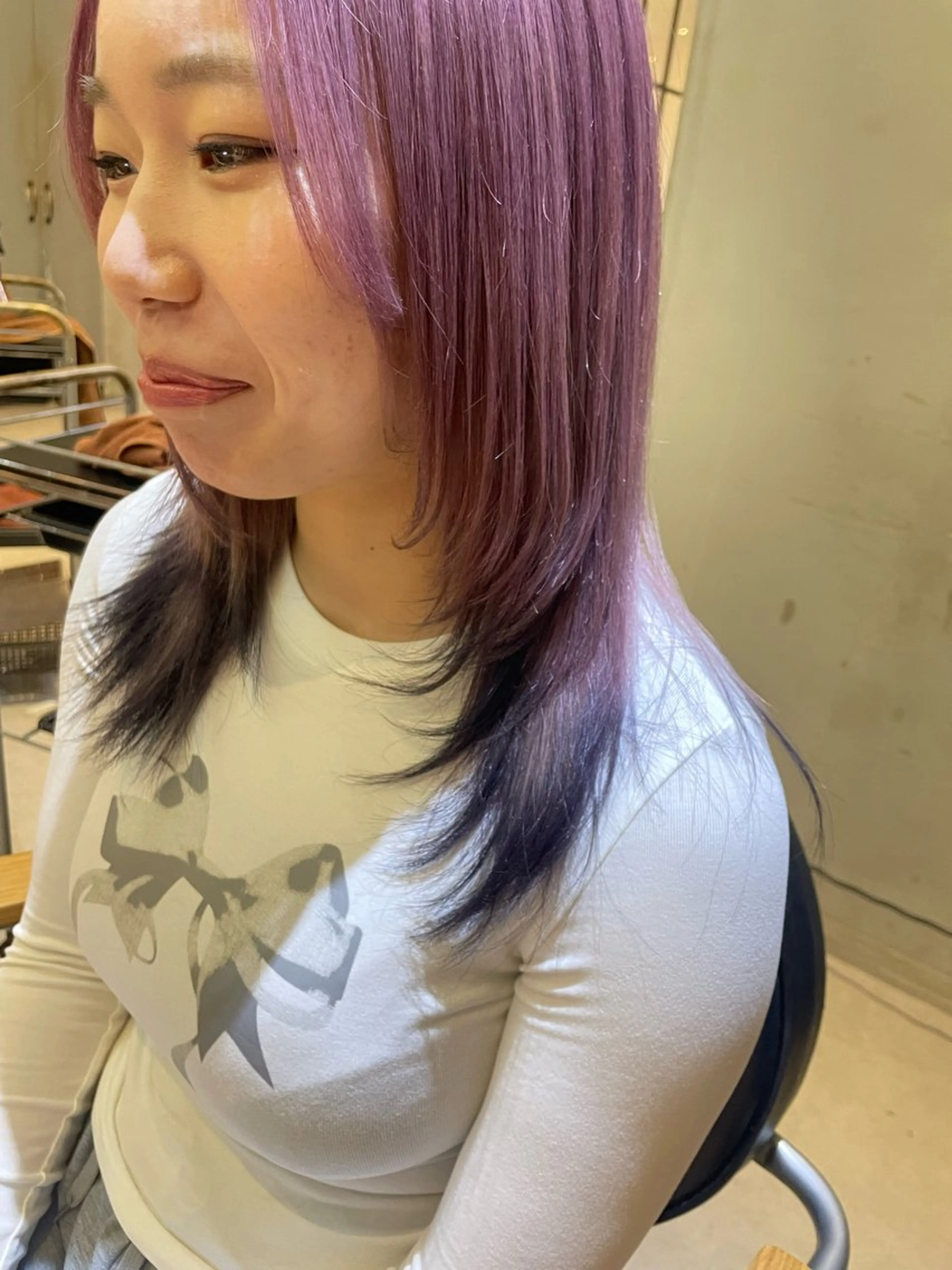 ミディアム カラー SINCE【シンス】所属・Hika.ハイトーン 髪質改善🩵ᩚ🫧のヘアスタイル