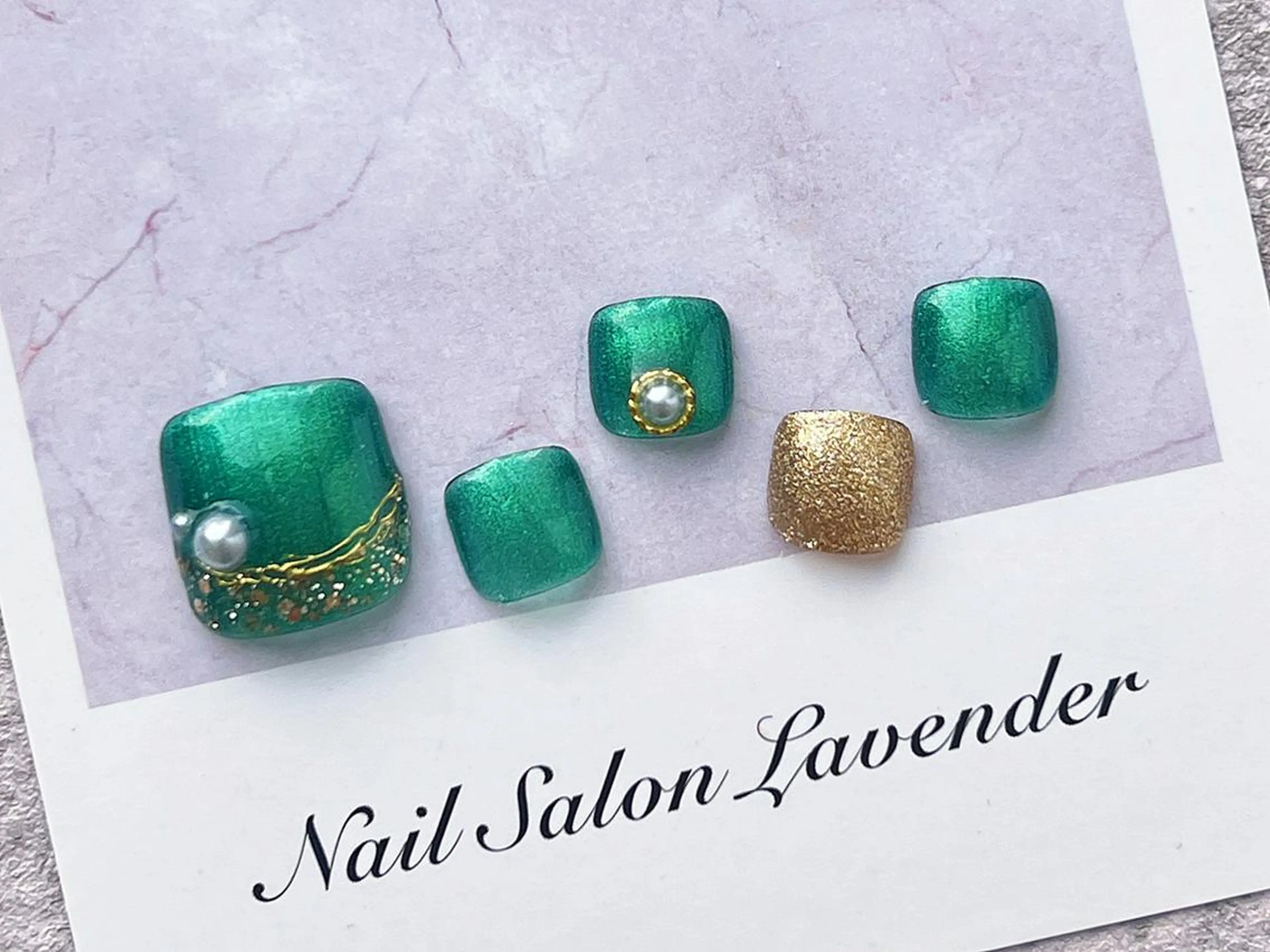 ネイル フットネイル 佐藤 ニーナ★ラベンダーのネイルデザイン