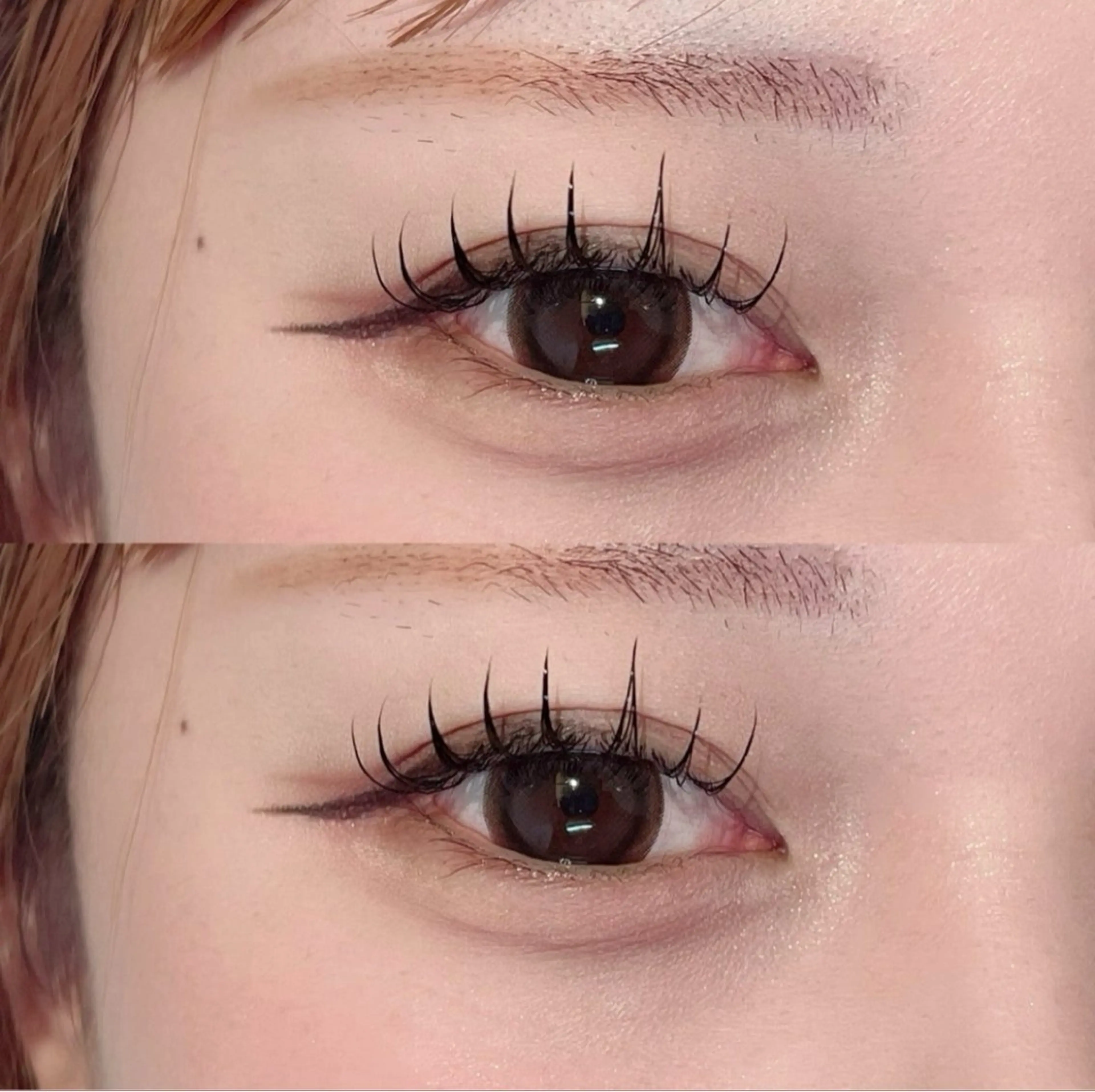 マツエク・マツパ 🎈モテ暖色× 艶カラーちなり🎈のマツエク・マツパデザイン