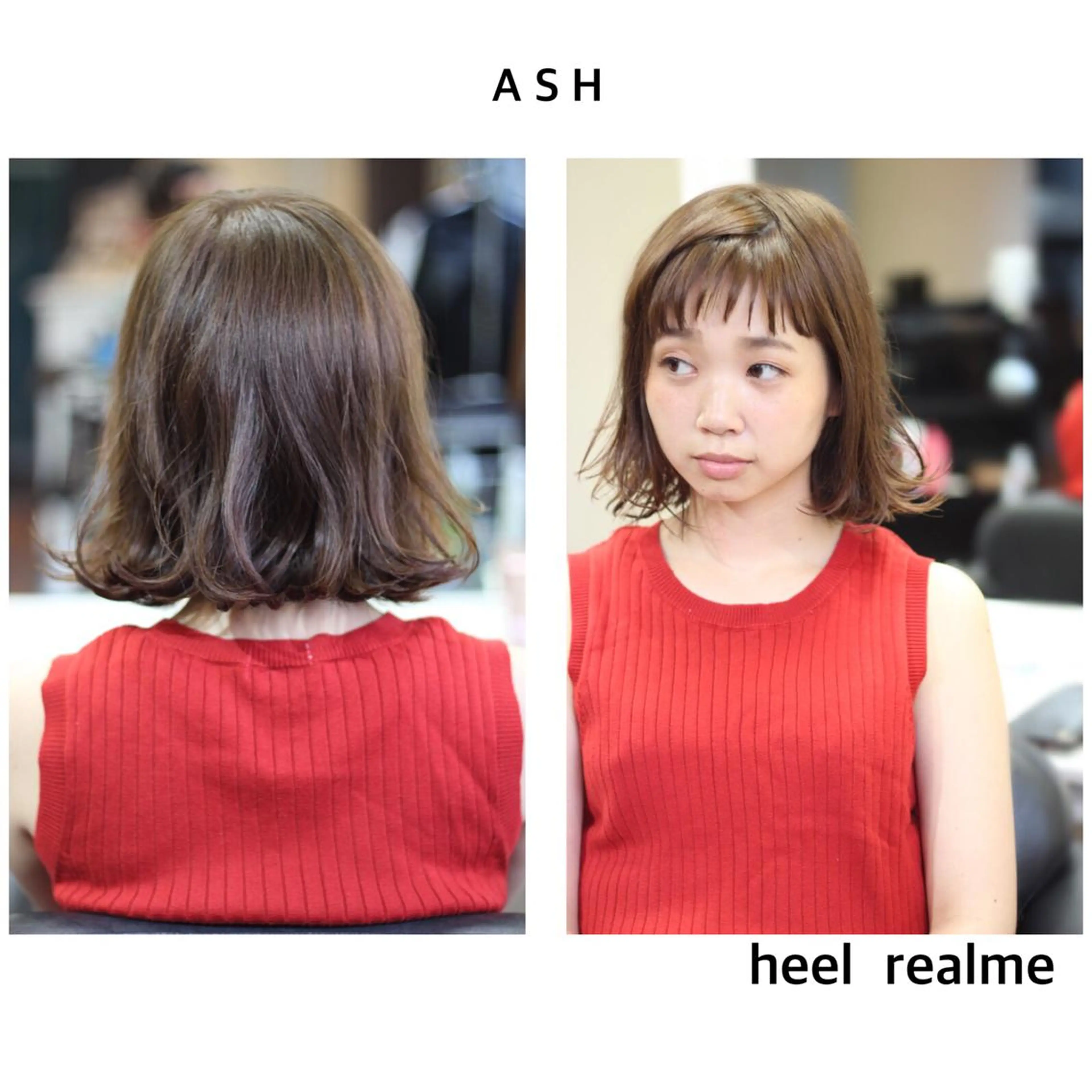 ショート ミディアム セミロング カラー パーマ ヘアアレンジ アッシュ ラベンダーカラー ラベンダーアッシュ ボブ 成松 勇治のヘアスタイル