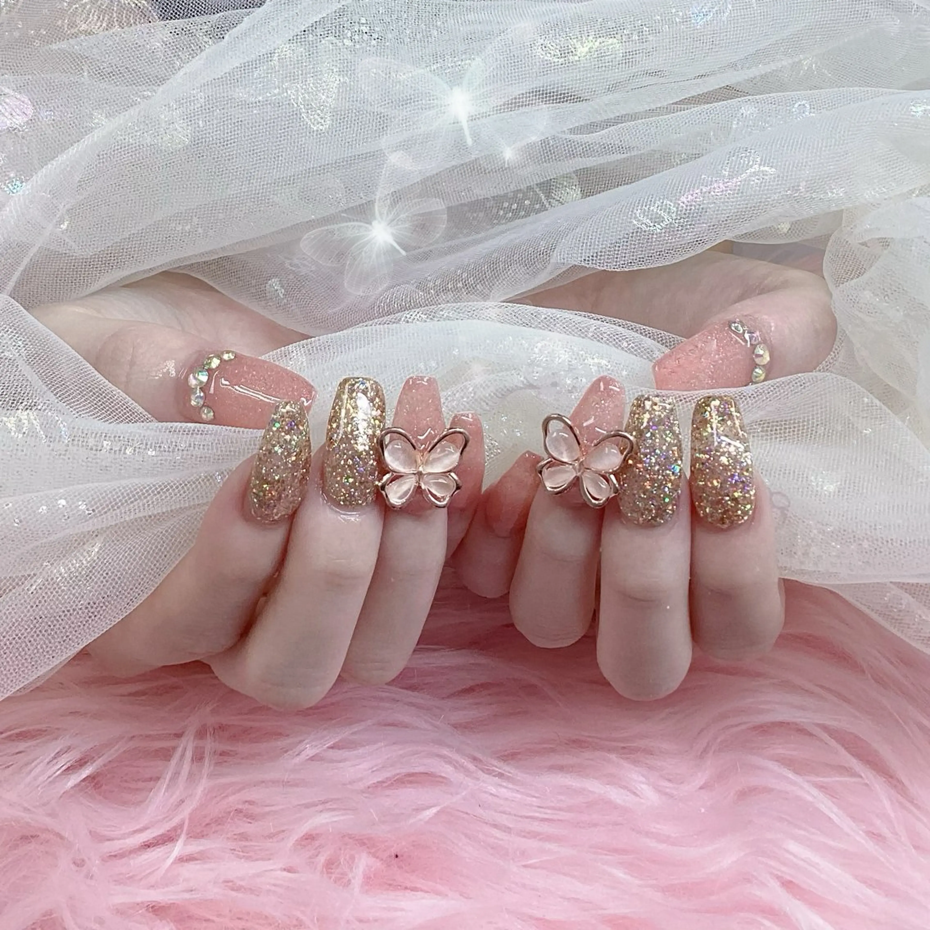 ネイル パーツ全部¥110 サロンミミのネイルデザイン