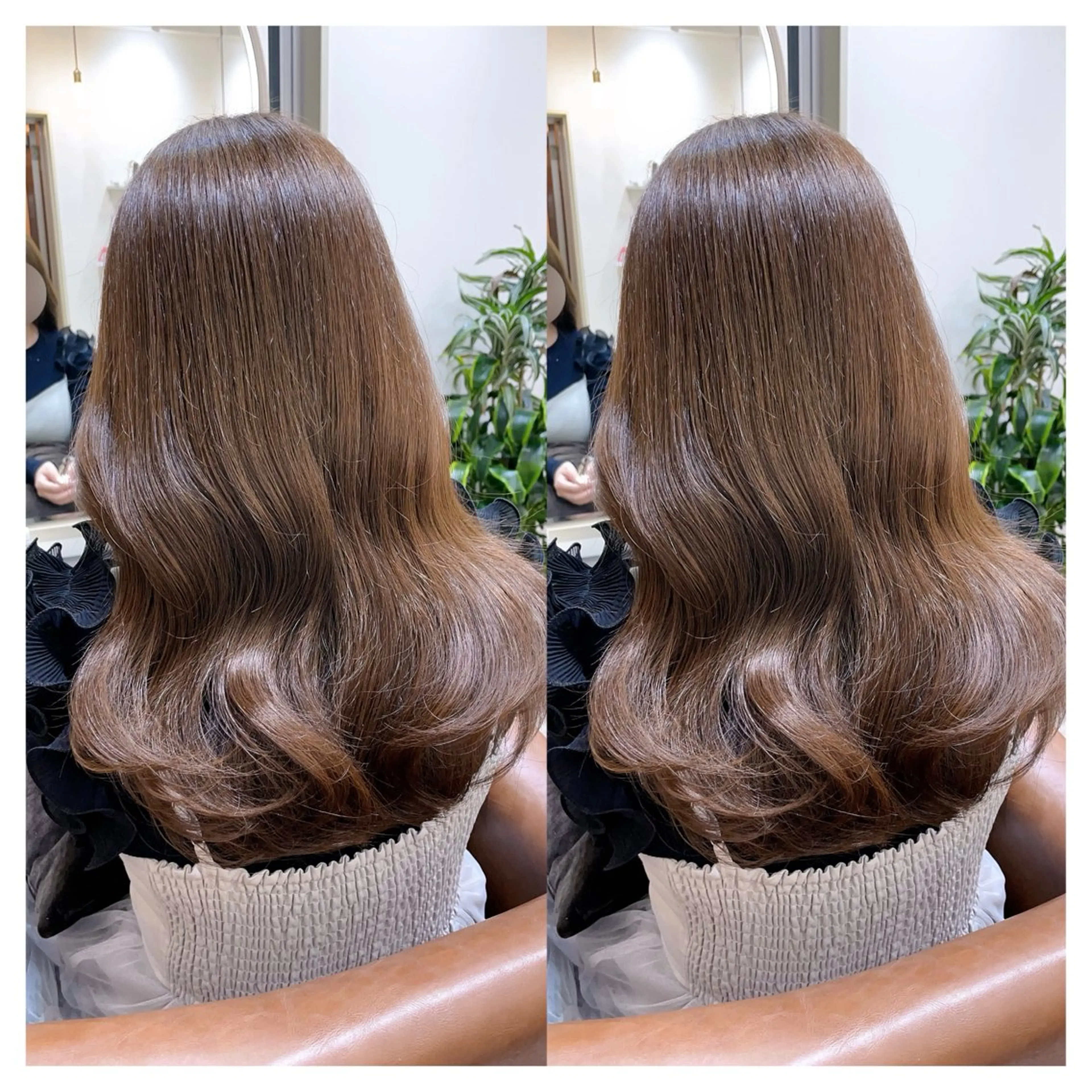 セミロング カラー カット ヘアカラー トリートメント 村山 茉衣のヘアスタイル