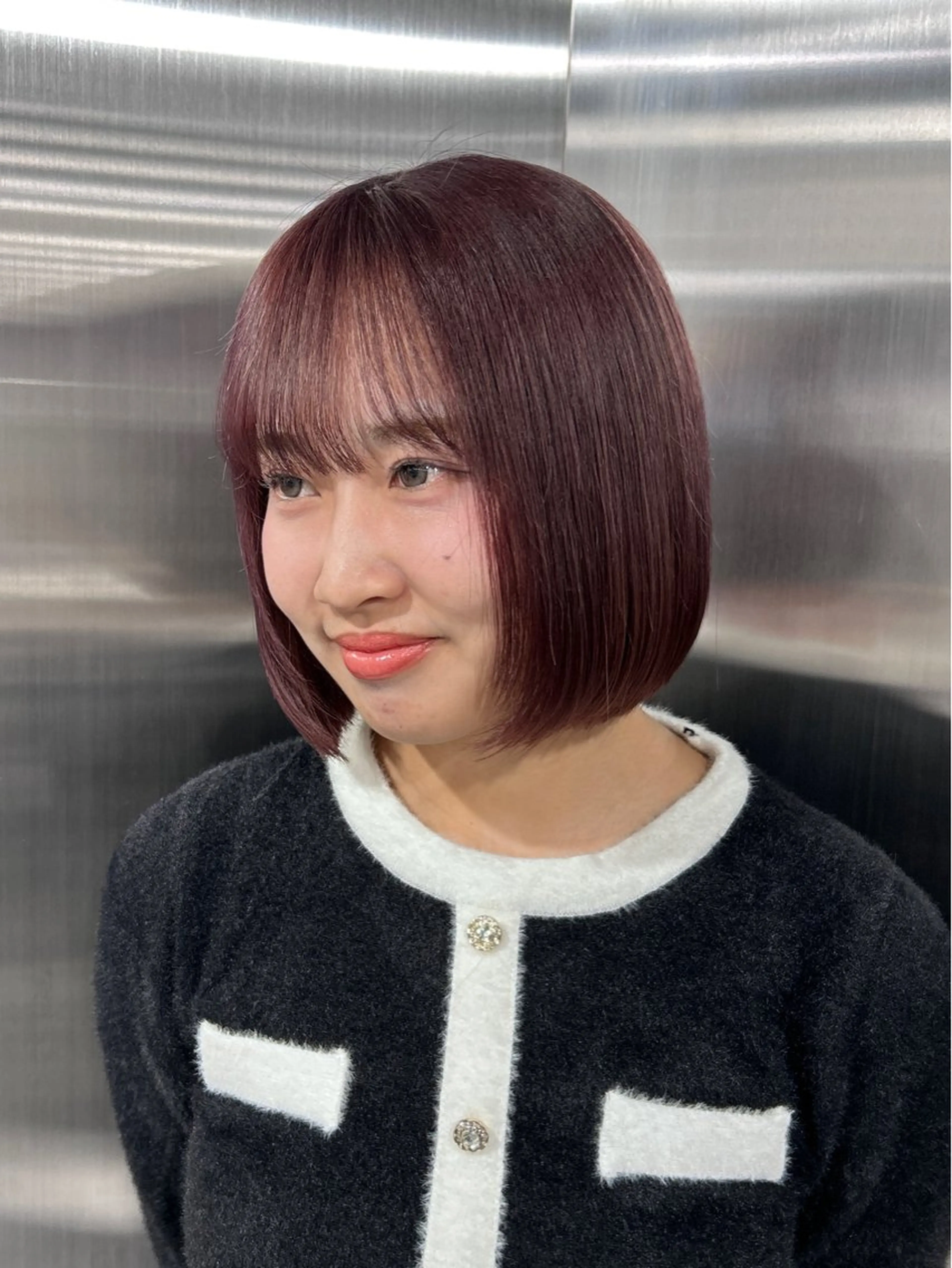 ミディアム カラー カット ヘアカラー 冬っぽカラー/ マツエク/ゆきなのマツエク・マツパデザイン