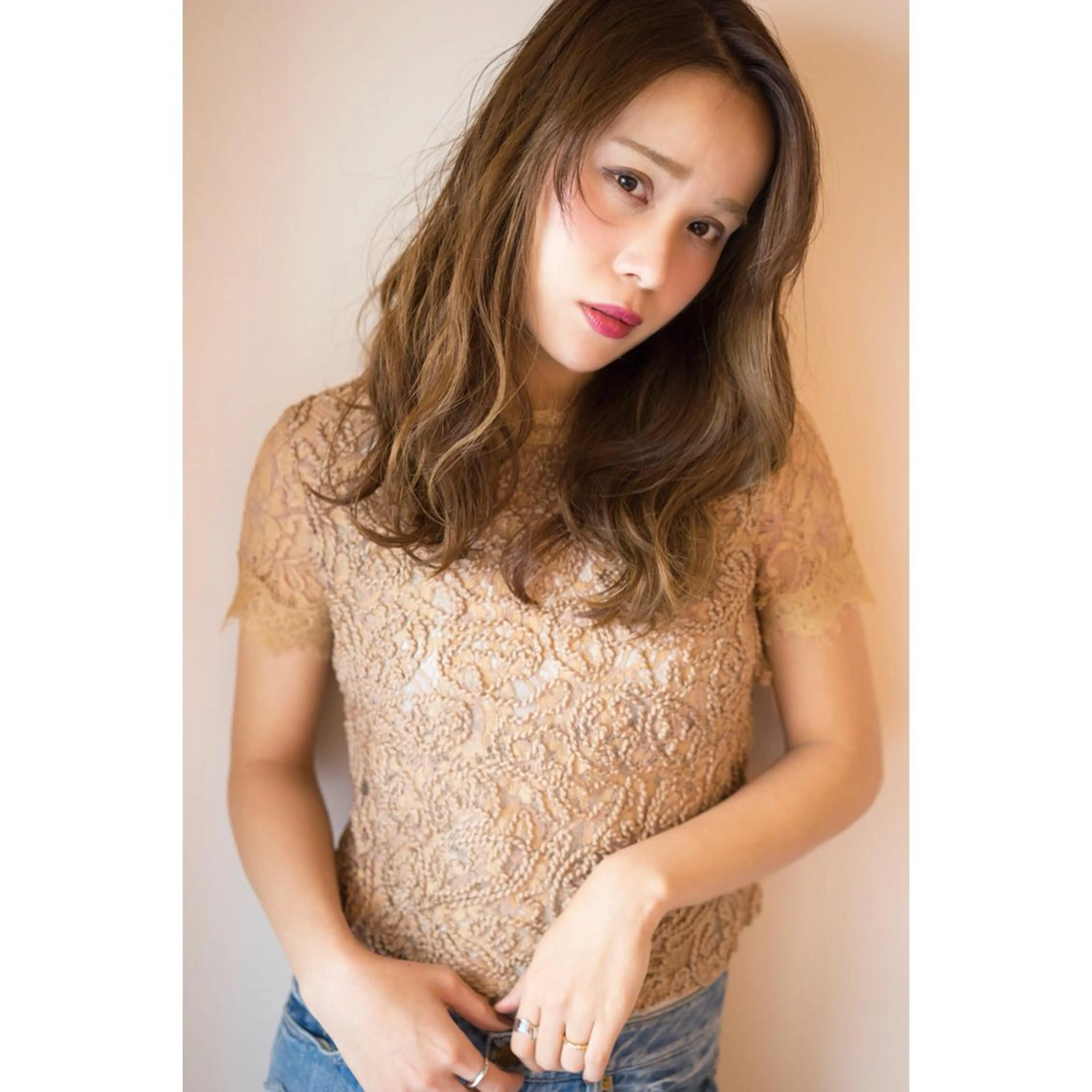 セミロング カット ヘアカラー トリートメント BLANC所属・黒崎 伸治のヘアスタイル