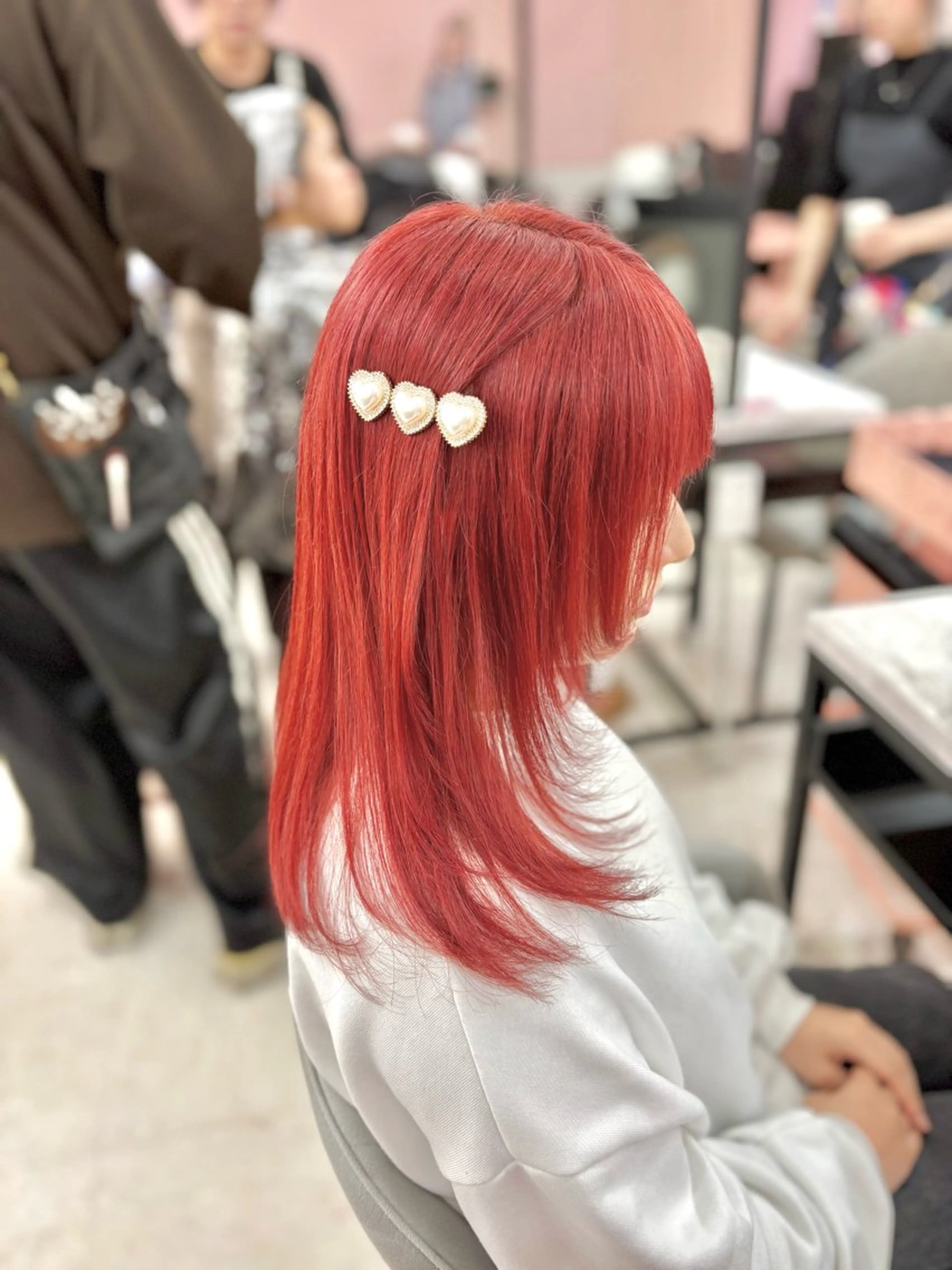 セミロング カラー 甘ふわgirly🎀 ハイトーン🤍Ramのヘアスタイル