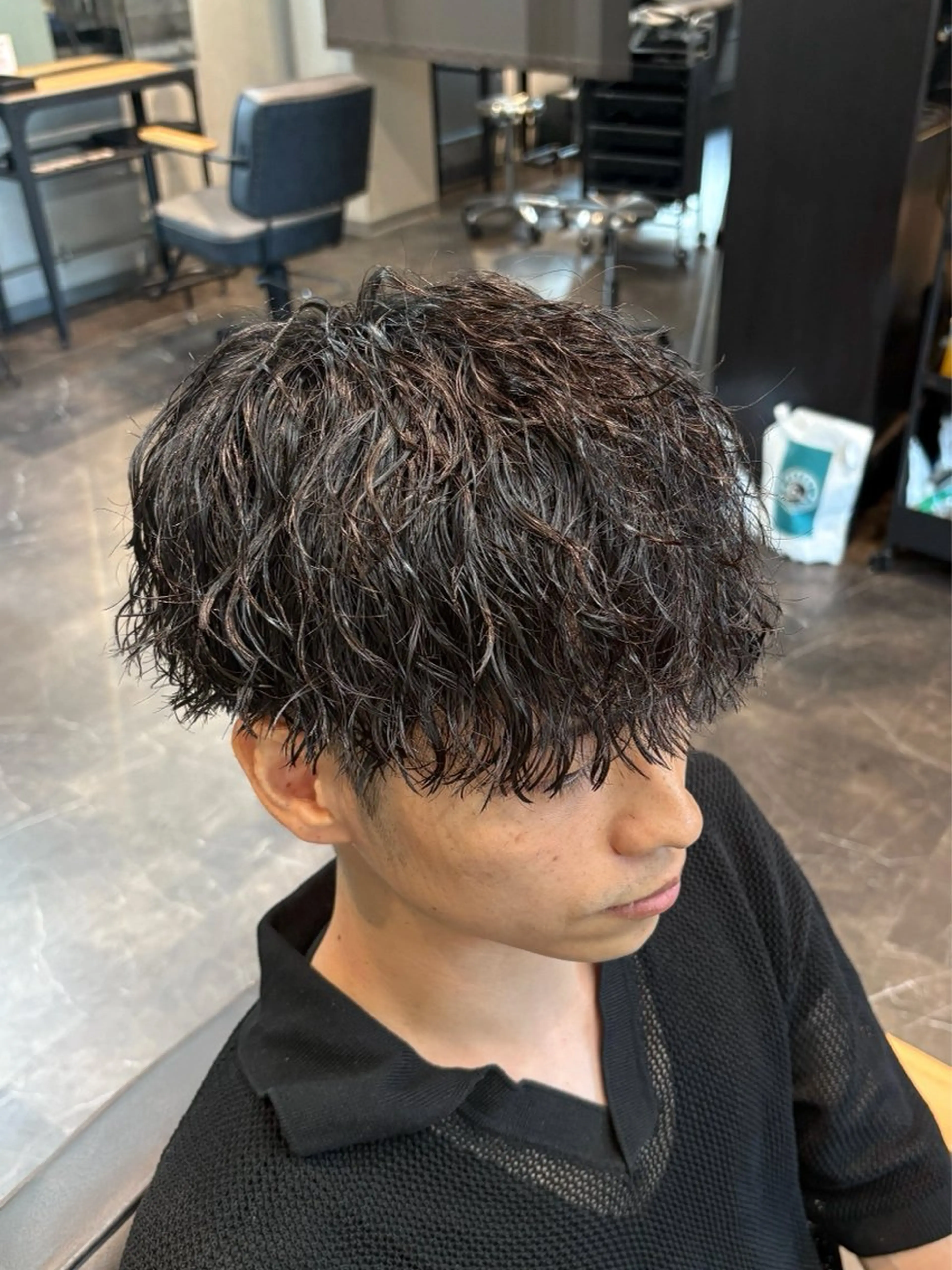 ショート カラー パーマ メンズ カット パーマ 🎧【パーマ師】 SOUMA🎧のヘアスタイル