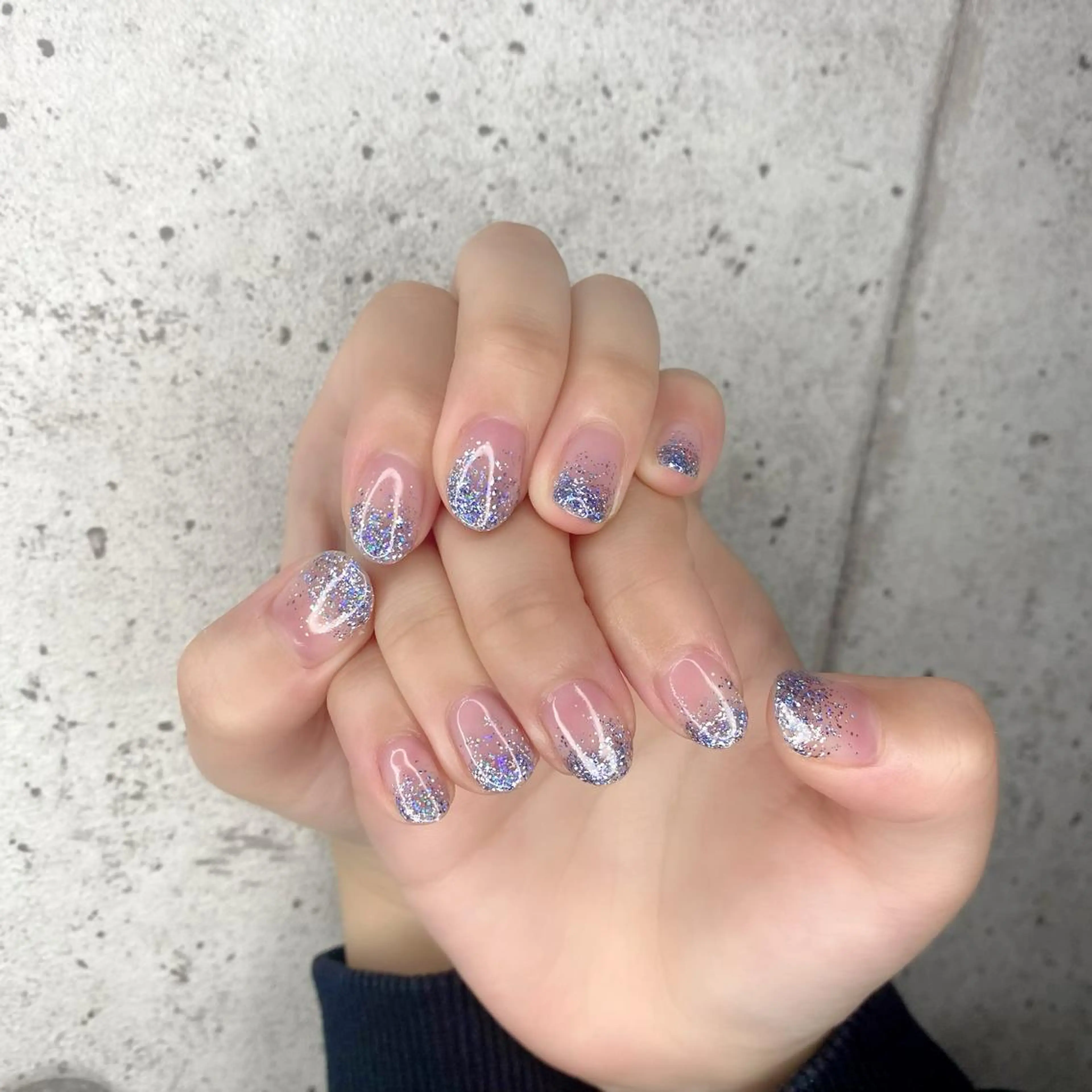 ショート カラー パーマ ヘアアレンジ メンズ キッズ ネイル マツエク・マツパ アイブロウ ブルーカラー グラデーションカラー ブルー フットネイル グラデーション Salon Ｋのネイルデザイン