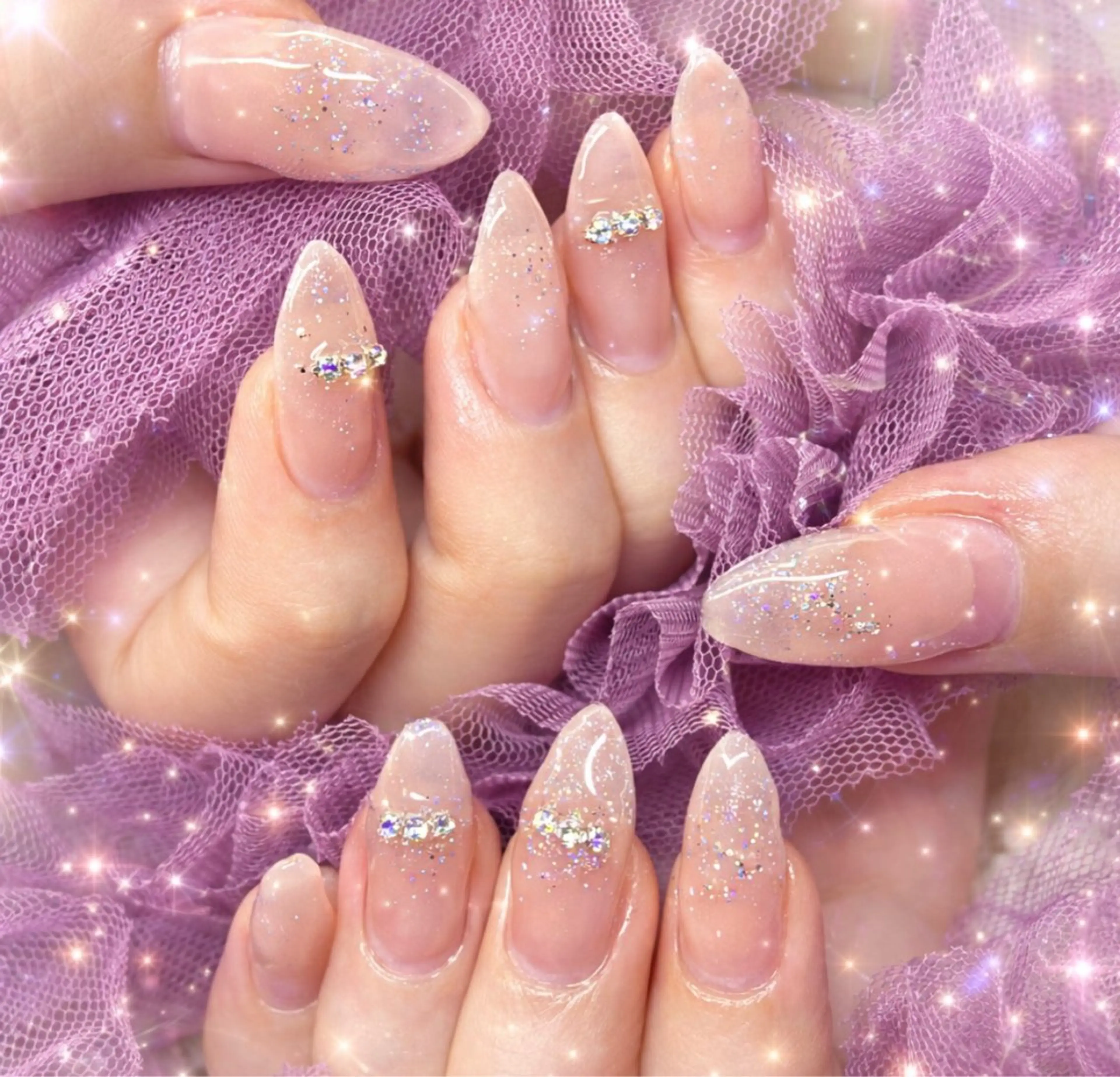 ネイル ピンク スカルプネイル 春ネイル ワンホンネイル miminon 自宅ネイルサロンのネイルデザイン