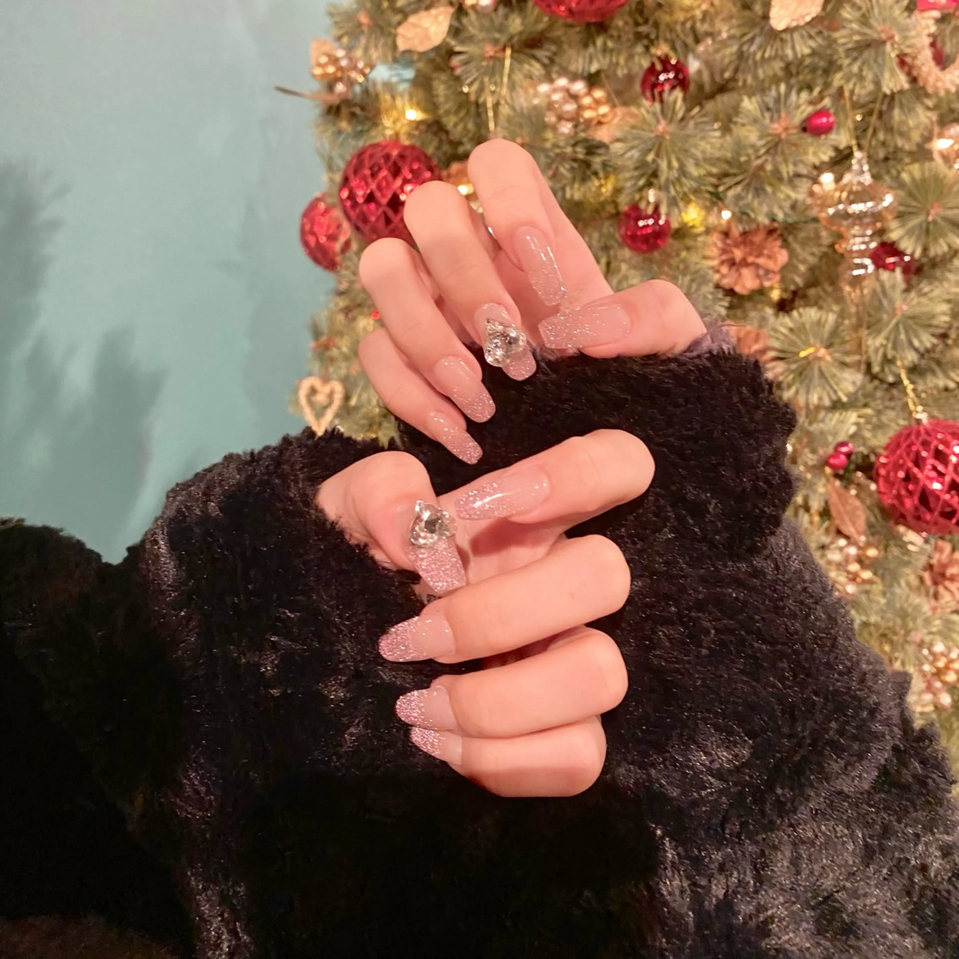 ネイル フラッシュネイル ラメ(グリッター) ラメグラデーション エクラン 元住吉店所属・エクラン元住吉店 ユウキのネイルデザイン