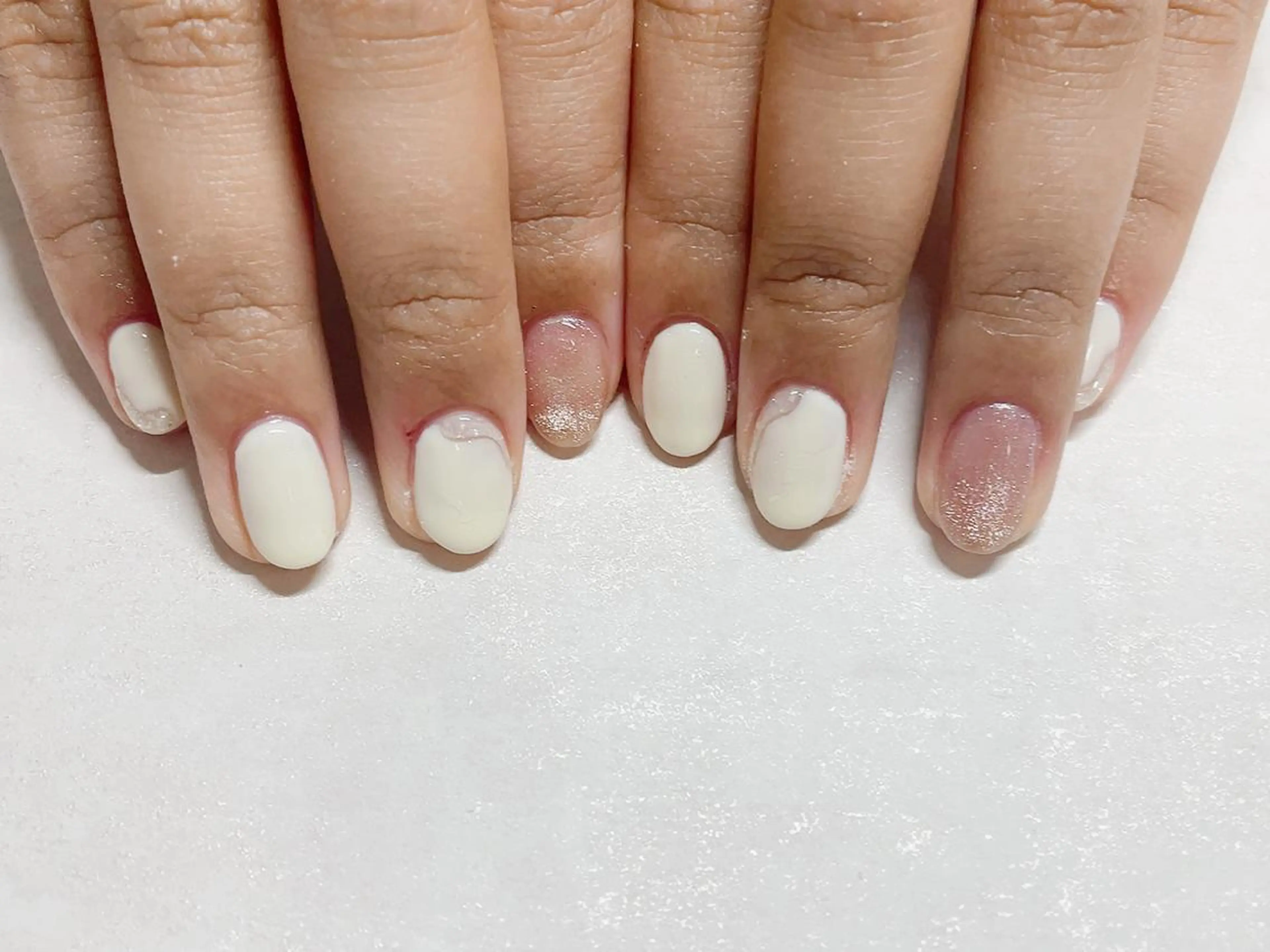 ネイル オーロラネイル フラワーネイル フットネイル フレンチネイル ジェルネイル ハンドネイル Mogu nail 二子玉川のネイルデザイン