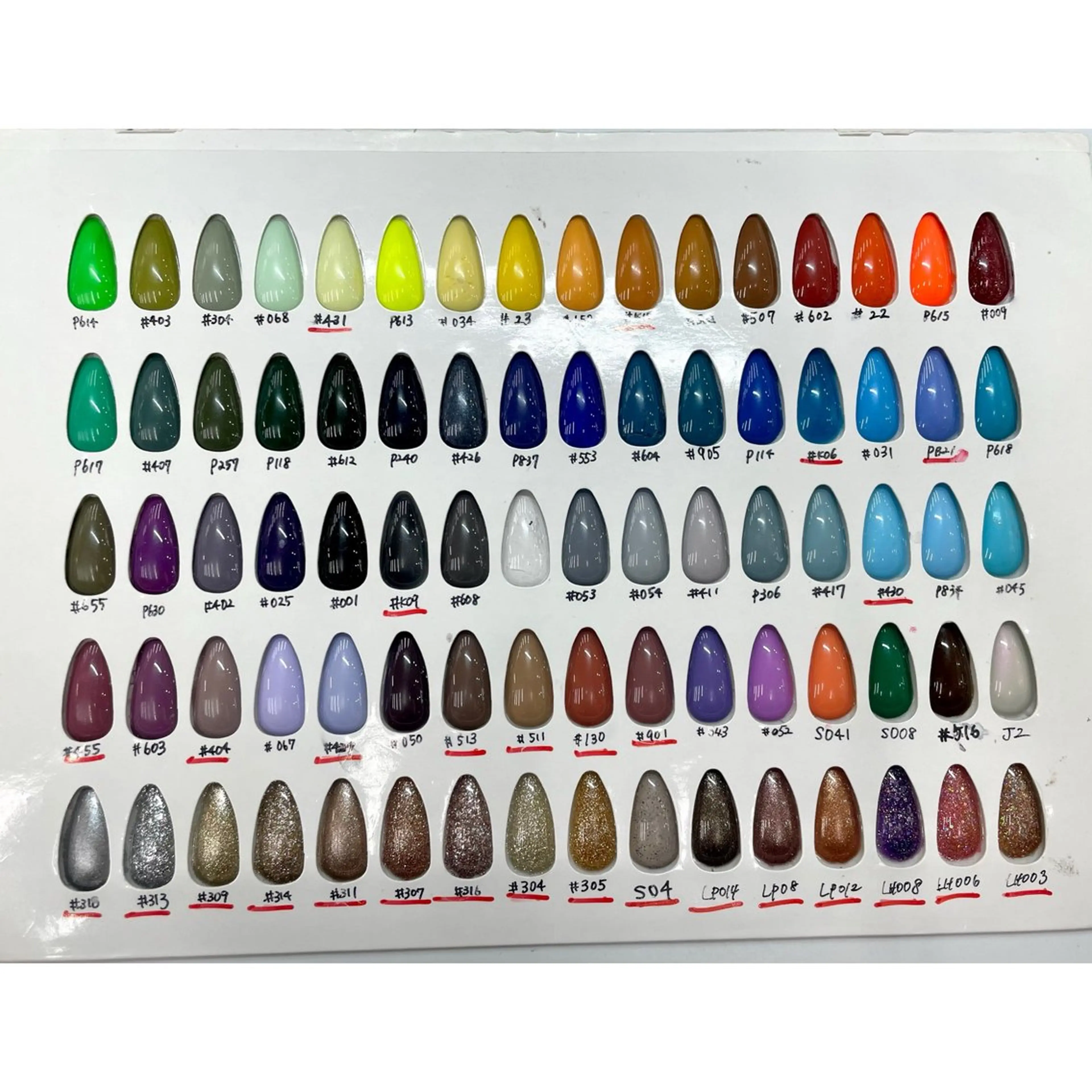 ネイル グラデーション ホログラムネイル ワンカラーネイル 赤色 MAXKELLY EMIのネイルデザイン