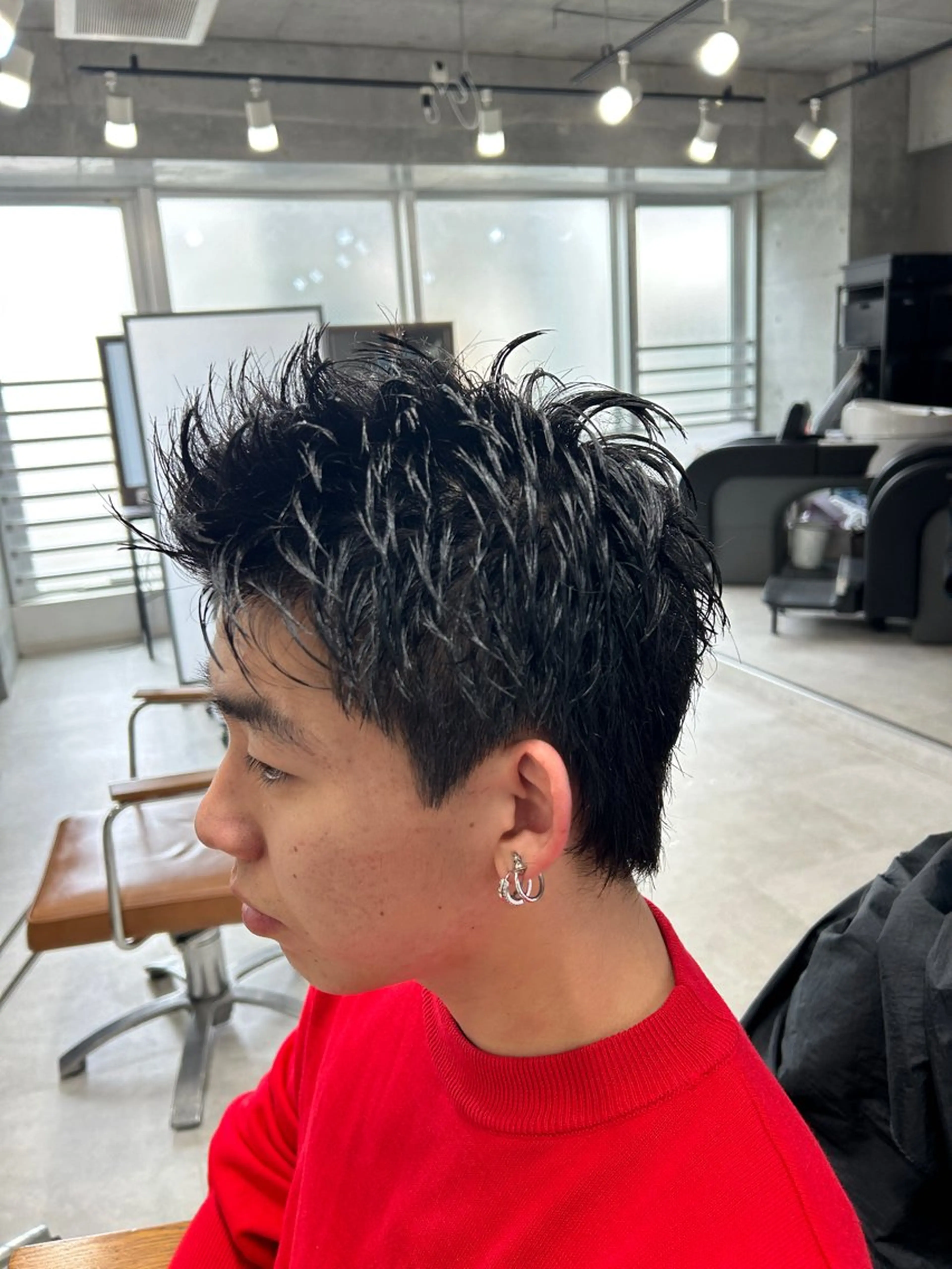 メンズ カット トリートメント ヘッドスパ ヘアセット カズキ🌼曲がる縮毛 /くせ毛パーマのヘアスタイル